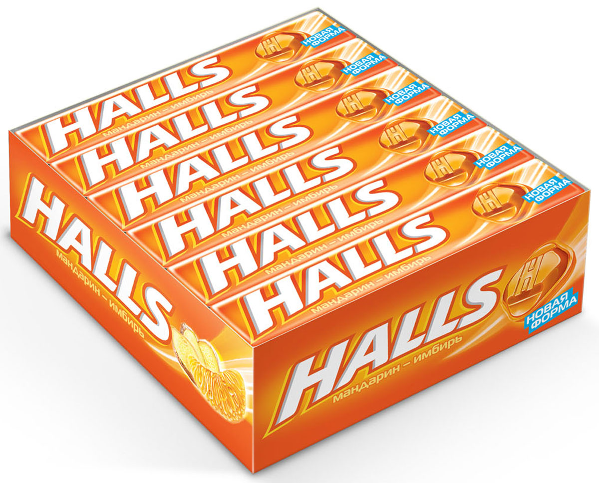 Halls со вкусом мандарина и имбиря карамель леденцовая, 12 пачек по 25 г0120710 Halls со вкусом мандарина и имбиря карамель леденцовая, 12 пачек по 25 г0120710В напряженные моменты, когда нужна эмоциональная встряска, когда одолевает усталость, когда просто нужно перевести дыхание – попробуйте Halls и дышите свободно.Он сродни глотку свежего воздуха в любой ситуации, когда это необходимо – бодрит, освежает и позволяет сосредоточиться на главном.