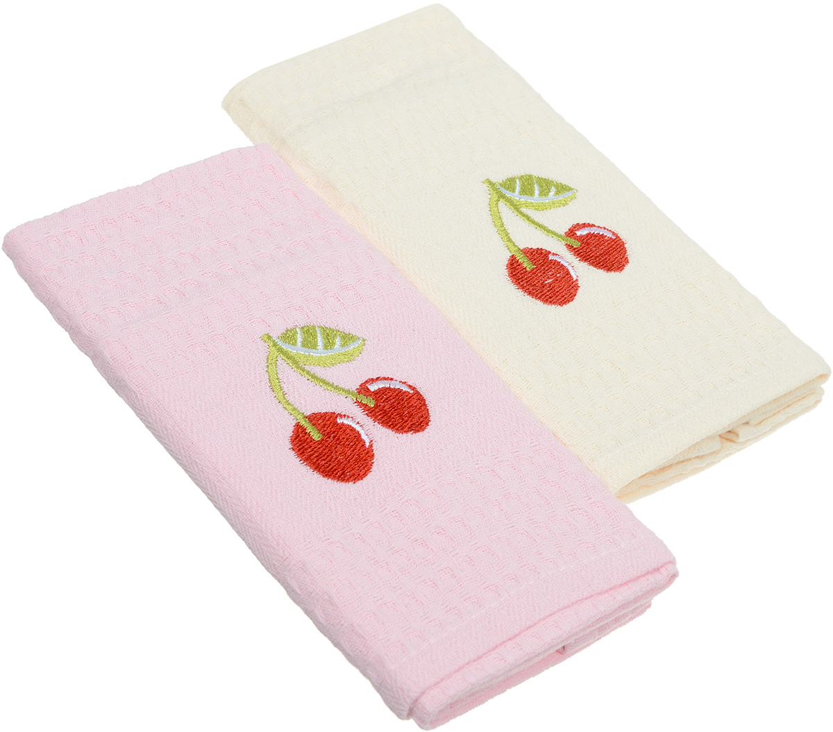 Набор кухонных полотенец Karna Jolly. Juice Multifruit. Вишенки, 40 х 60 см, 2 шт1004900000360 Набор кухонных полотенец Karna Jolly. Juice Multifruit. Вишенки, 40 х 60 см, 2 шт1004900000360Набор Karna Jolly. Juice Multifruit состоит из 2 прямоугольных полотенец, которые выполнены из высококачественного хлопка и украшены вышивкой. Изделия гипоаллергенны, отлично впитывают влагу, быстро сохнут, сохраняют цвет и не теряют форму даже после многократных стирок. Такие полотенца очень практичны и неприхотливы в уходе. Набор Karna станет отличным помощником и украсит интерьер вашей кухни, а также послужит приятным презентом для близких и родных.Набор упакован в картонную подарочную сумочку.