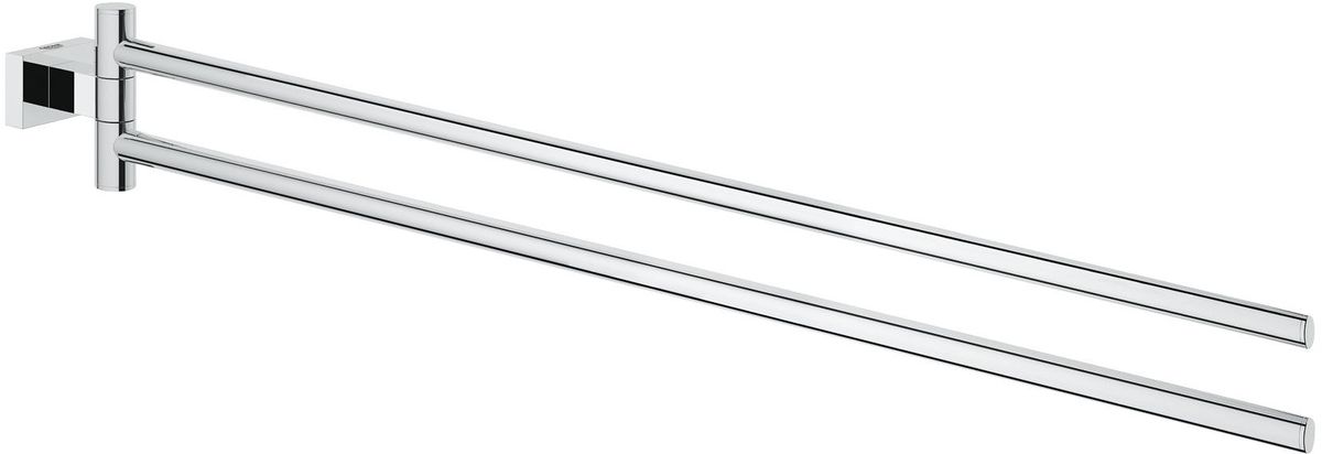 Держатель для полотенец Grohe Essentials Cube. 4062400168/5/3 Держатель для полотенец Grohe Essentials Cube. 4062400168/5/3Смонтированный рядом с раковиной, держатель для полотенца Grohe Essentials Cube с двумя подвижными пальцами, сделает полотенце для рук более доступным для вас. Нет больше мокрых следов на полу в поисках полотенца! Выполненный в износостойком хромовом покрытии, он выглядит привлекательно и за ним легко ухаживать.