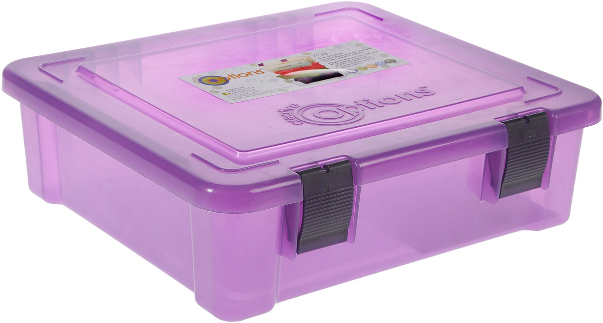 Органайзер для бумаг Creative Options, цвет: фиолетовый, 43,7 х 39,2 х 13,3 смVN-BOX-LS Органайзер для бумаг Creative Options, цвет: фиолетовый, 43,7 х 39,2 х 13,3 смVN-BOX-LSОрганайзер для бумаг Creative Options, изготовленный из прочного пластика, предназначен для хранения бумаг форматом А4. Большой размер и вместительность делает органайзер универсальным: в нем также можно хранить различные принадлежности и мелочи. Крышка плотно закрывается на два замка-защелки. Такой органайзер поможет держать бумаги и вещи в порядке.