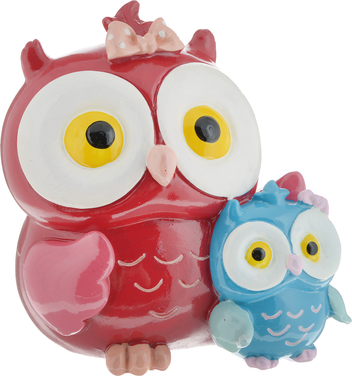 Копилка декоративная Magic Home Совушка с совёнком. 44423ML-4785 Ключница со стеклянной дверцей и 2 фоторамками Копилка декоративная Magic Home Совушка с совёнком. 44423ML-4785 Ключница со стеклянной дверцей и 2 фоторамкамиОригинальная копилка Совушка с совенком, выполненная из полирезины, станет великолепным украшением интерьера и вызовет улыбку у каждого, кто ее увидит. Деньги из копилки вынимаются при помощи резинового клапана, расположенного на дне копилки.Копилка - это оригинальный и нужный подарок на все случаи жизни. Размер копилки: 10,9 х 7,5 х 10,8 см.