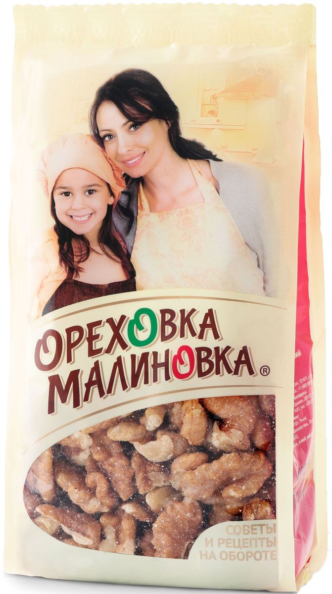 Ореховка-Малиновка грецкий орех, 75 г0120710 Ореховка-Малиновка грецкий орех, 75 г0120710Отборные ядра грецкого ореха - одни из самых полезных и богатых витаминами орехов. Богатое содержание витаминов и минеральных солей делает эти орехи отличным диетическим продуктом, а большое количество белка позволяет им быть полноценным заменителем животного белка.