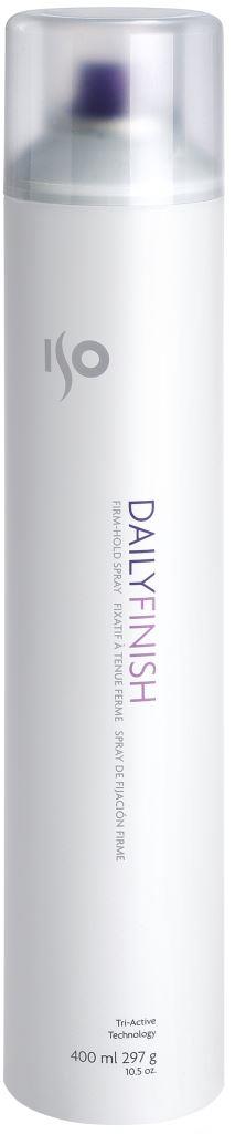 ISO Daily Finish Hairspray - Спрей для укладки сильной фиксации, 400 млCHPCHP.CLAY.G ISO Daily Finish Hairspray - Спрей для укладки сильной фиксации, 400 млCHPCHP.CLAY.GМелко распыляется, не мокрый, имеет приятный запах, хорошо счесывается с волос, не требуя мытья головы, сильная фиксация, интеллектуальная формула позволяет запоминать форму даже после счесывания. Для окончательного, сильного фиксирования прически, для создания гладких причесок, сохраняет форму на длительное время. Защита формы при повышенной влажности за счет устойчивых к влаге полимеров. Силиконы – усиливают блеск. Содержит UV-фильтры.Результат: Сильно зафиксированные, ухоженные, объемные, блестящие волосы, не склеенные, без хлопьев и налета. Секреты применения: Можно использовать для закрепления блесток на теле.
