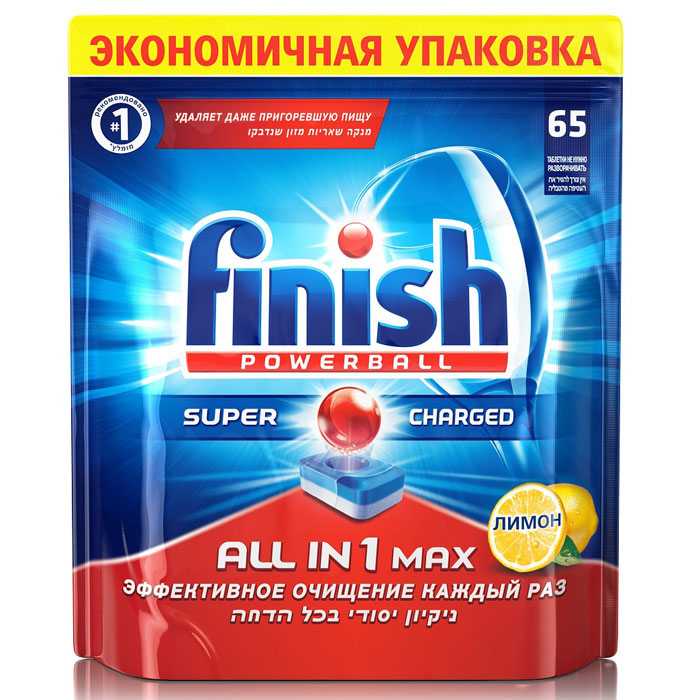 Finish All in 1 Блеск и Защита, Лимон, 65 таблеток6.295-875.0 Finish All in 1 Блеск и Защита, Лимон, 65 таблеток6.295-875.0Таблетки для посудомоечных машин Finish All in 1 Блеск и Защита обеспечивают сверкающую чистоту и блеск, а также защищают стеклянную посуду от коррозии.Таблетки All in 1 идеальны для использования на коротких циклах - таблетки быстро растворяются. Теперь таблетки не нужно разворачивать!Товар сертифицирован.