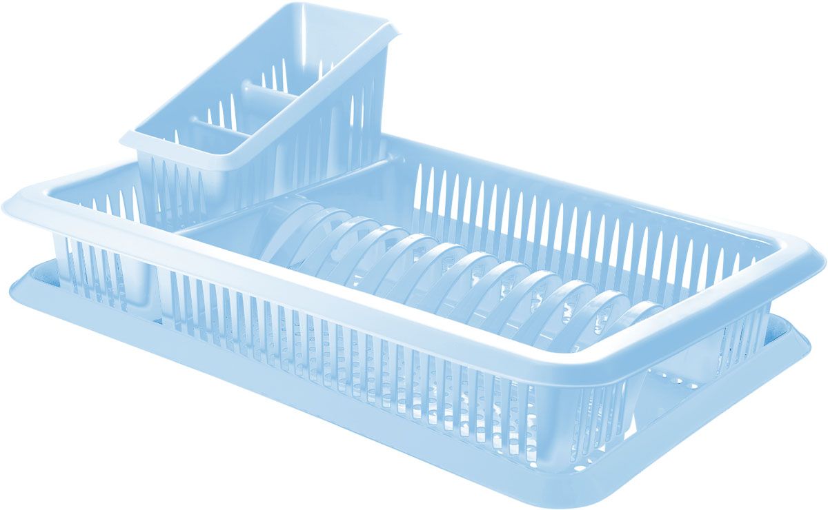 Сушилка для посуды Plastic Centre Лилия, с поддоном, с отсеком для столовых приборов, цвет: голубой, 48 х 30,5 х 17 смВетерок 2ГФ Сушилка для посуды Plastic Centre Лилия, с поддоном, с отсеком для столовых приборов, цвет: голубой, 48 х 30,5 х 17 смВетерок 2ГФСушилка для посуды снабжена двумя секциями: для тарелок и столовых приборов. В комплект входит поддон для стока воды с посуды.Размер сушилки: 48 х 30,5 х 17 см