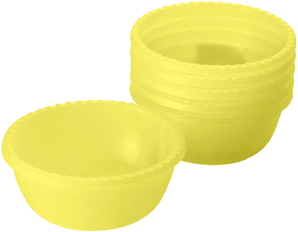Набор мисок Plastic Centre Фазенда, цвет: желтый, 400 мл, 6 шт54 009312 Набор мисок Plastic Centre Фазенда, цвет: желтый, 400 мл, 6 шт54 009312Набор мисок подходит для подачи различных порционных блюд (салаты, десерты и т.п.). Классический дизайн прекрасно подойдет как для дачи, так и может украсить даже праздничный стол.В наборе 6 мисок.Диаметр миски: 400 мл.Диаметр миски: 13,5 см.Высота миски: 11 см.