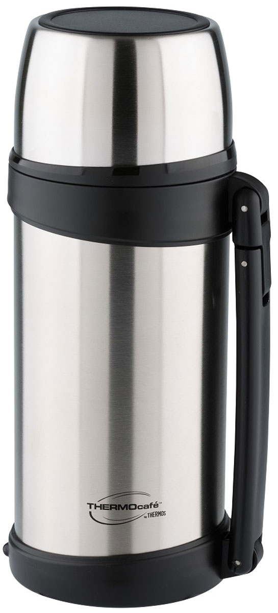 Термос Thermocafe By Thermos, цвет: стальной, 1,5 л. XTGH9-100VT-1520(SR) Термос Thermocafe By Thermos, цвет: стальной, 1,5 л. XTGH9-100VT-1520(SR)Термос XTGH9-100 выполнен из нержавеющей стали.Выливать напитки из термоса можно повернув крышку на пол-оборота. Увеличенная по объему крышка-чашка понравится любителям больших порций. Для удобства использования и транспортировки термос имеет складную ручку.Объем: 1,5 л.