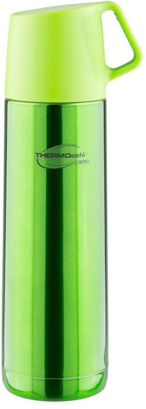 Термос Thermocafe By Thermos, цвет: зеленый, 0,5 л. JF-50GESS-131 Термос Thermocafe By Thermos, цвет: зеленый, 0,5 л. JF-50GESS-131Термос JF-50 выполнен из нержавеющей стали, представлен в яркой расцветке.В пробке использован новый механизм открытия/закрытия. Имеется очень удобная пластиковая крышка-чашка с ручкой.Объем: 500 мл.