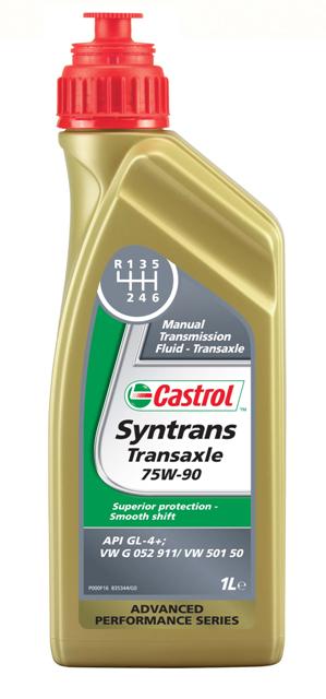 Масло трансмиссионное Castrol Syntrans Transaxle, синтетическое, для механических кпп, класс вязкости 75W-90, 1 лS03301004 Масло трансмиссионное Castrol Syntrans Transaxle, синтетическое, для механических кпп, класс вязкости 75W-90, 1 лS03301004Castrol Syntrans Transaxle – полностью синтетическое трансмиссионное масло. Разработано для обеспечения усиленных противозадирных (EP) характеристик, по сравнению с обычными жидкостями спецификации API GL-4, в сочетании с совместимостью с синхронизаторами. Одобрено в соответствии с допуском VW 501 50. Подходит для использования в коробках передач в блоке с главной передачей переднего ведущего моста, механических коробках передач, раздаточных коробках и главных передачах, где требуются смазочные материалы соответствующие классификации API GL-4.Преимущества:- Отличные противоизносные/противозадирные (EP) и синхронизирующие свойства делают Syntrans Transaxle идеальным продуктом для механических коробок передач в блоке с главной передачей переднего ведущего моста.- Повышенная защита от износа способствует увеличению срока службы и надежной работе трансмиссии.- Легкость переключения передач, особенно при низких температурах, улучшает комфортность управления автомобилем.- Исключительная низкотемпературная текучесть усиливает защиту от износа в начале работы агрегата и позволяет экономить топливо.- Эффективное снижение рабочих температур увеличивает ресурс масла и деталей узла, способствует экономии топлива и сокращению образования отложений.- Очень хорошая стойкость к высоким температурам поддерживает превосходную чистоту деталей трансмиссии, продлевая срок службы масла и коробки передач.Спецификации:- API GL-4+,- VW 501 50.Товар сертифицирован.