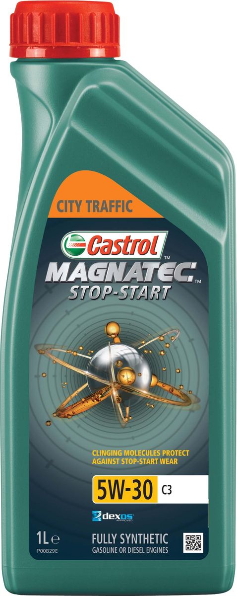 Масло моторное Castrol Magnatec Stop-Start, синтетическое, класс вязкости 5W-30, C3, 1 л2706 (ПО) Масло моторное Castrol Magnatec Stop-Start, синтетическое, класс вязкости 5W-30, C3, 1 л2706 (ПО)Движение в городах становится все более интенсивным. Современный автомобиль производит в среднем около 18000 разгонов и торможений в год. В пробках двигатель долго работает в наиболее неблагоприятном режиме, на холостом ходу, а это приводит к повышенному износу. По результатам последнего отраслевого теста, новое моторное масло Castrol Magnatec Stop-Start значительно снижает износ при работе в режиме стоп-старт. Castrol Magnatec Stop-Start специально разработано для дополнительной защиты двигателя от повышенного износа при движении в городе. Молекулы Castrol Magnatec притягиваются к деталям двигателя и формируют самовосстанавливающийся слой для защиты на всех этапах работы двигателя в режиме стоп-старт.Castrol Magnatec Stop-Start защищает двигатель от износа с первой секунды пуска и на всем протяжении пути.Моторное масло Castrol Magnatec Stop-Start подходит для применения в бензиновых и дизельных двигателях автомобилей, в которых производитель рекомендует использовать смазочные материалы, соответствующие классу вязкости SAE 5W-30 и спецификациям ACEA С3, API SN/CF или более ранним. Castrol Magnatec Stop-Start одобрено к использованию ведущими автопроизводителями.Castrol Magnatec Stop-Start содержит уникальные молекулы, которые:- удерживаются на деталях двигателя, когда обычное масло стекает в поддон картера;- формируют самовосстанавливающийся слой для защиты на всех этапах работы двигателяв режиме стоп-старт;- снижают износ во время эксплуатации автомобиля с частыми остановками (стоп-старт), что подтверждено отраслевым тестом.Спецификации.ACEA C3,API SN/CF,BMW Longlife-04,MB-Approval 229.31,Volkswagen 502 00 / 505 00.Товар сертифицирован.