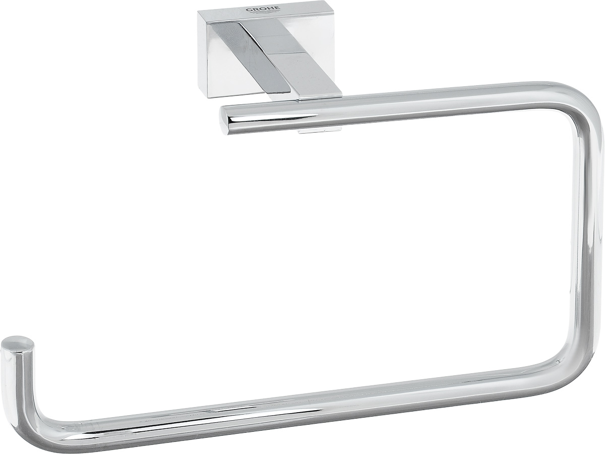 Держатель для полотенца Grohe Essentials Cube. 4051000168/5/1 Держатель для полотенца Grohe Essentials Cube. 4051000168/5/1Держатель Grohe Essentials Cube предназначен для полотенец шириной до 15 см. Его конструкция в оригинальном стиле функциональна и эстетична одновременно, а хромированное покрытие придает ему изысканный глянцевый блеск.