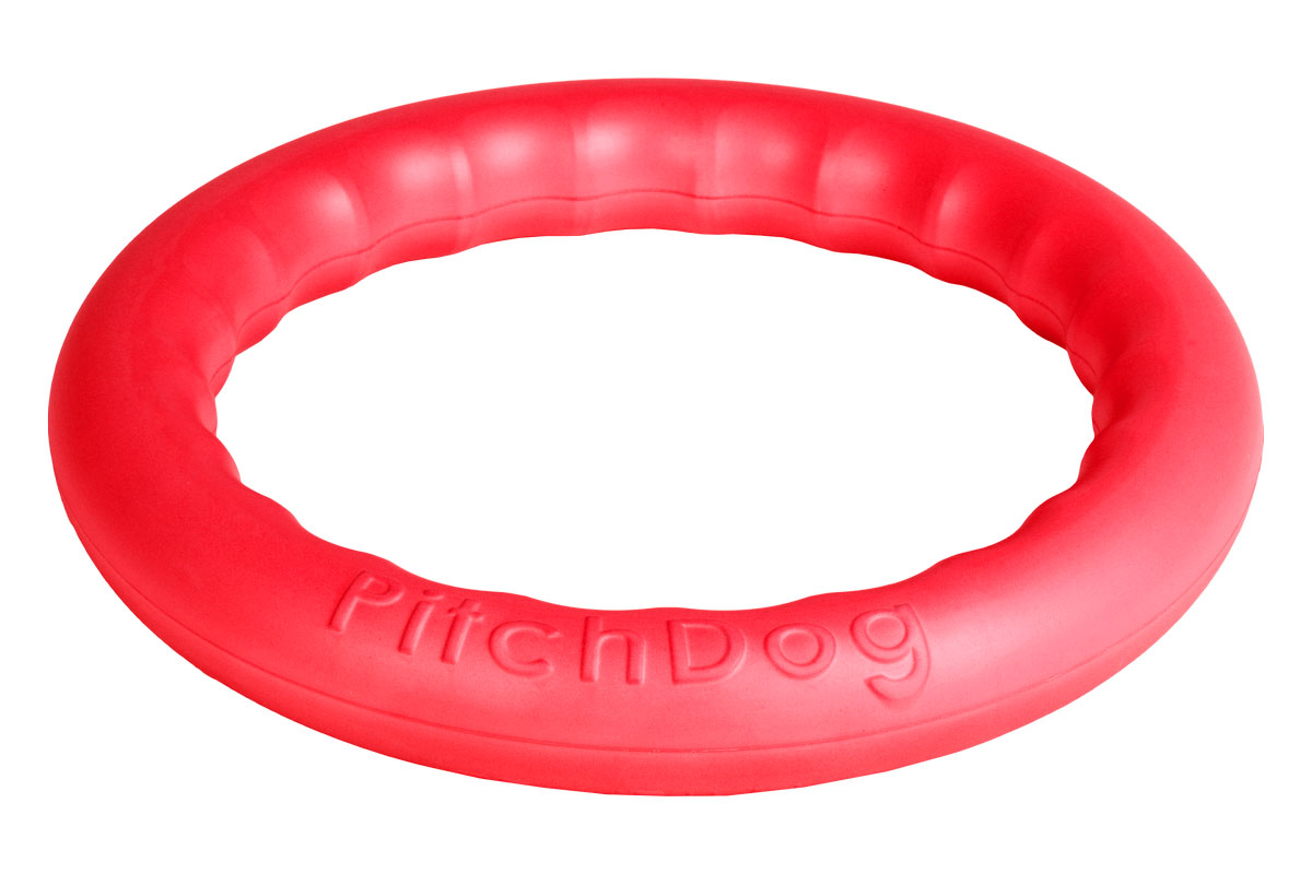 Кольцо игровое для аппортировки PitchDog, цвет: розовый, диаметр 28 см0120710 Кольцо игровое для аппортировки PitchDog, цвет: розовый, диаметр 28 см0120710Инновационная игрушка для собак всех пород и возрастов, предназначенная как для повседневной игры, так и для использования в качестве идеального апортировочного снаряда для занятий Pitch & Go (питч энд гоу). Изготовлена из особого легкого и безопасного материала, который очень нравится собакам и позволяет играть с PitchDog (ПитчДог) как на суше, так и в воде.Диаметр 28 см.