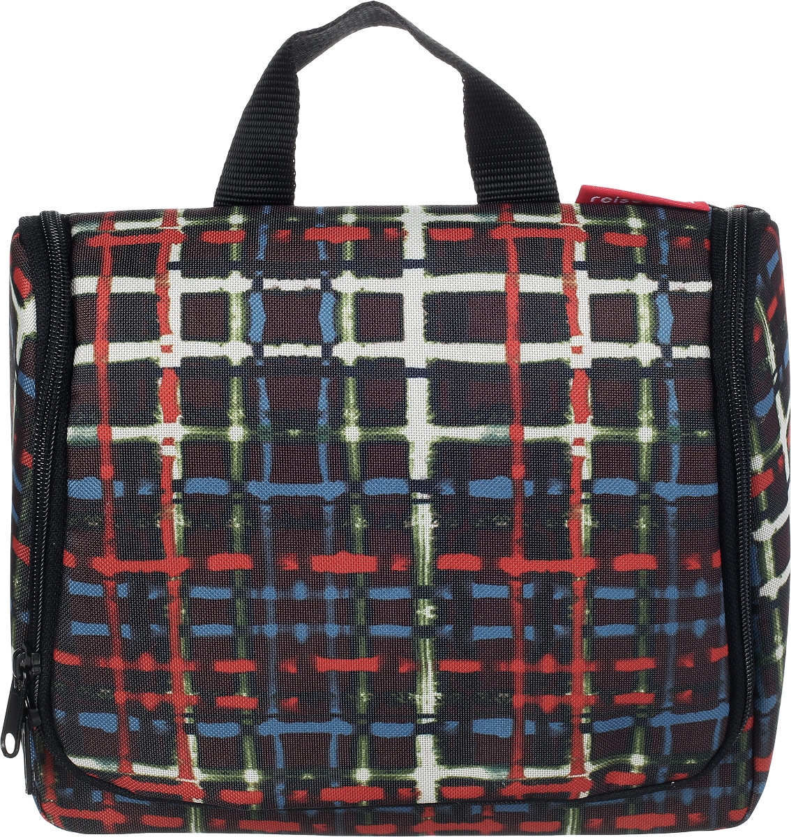 Несессер женский Reisenthel Toiletbag, цвет: мультицвет. WH70363-47670-00504 Несессер женский Reisenthel Toiletbag, цвет: мультицвет. WH70363-47670-00504Стильный несессер Reisenthel Toiletbag выполнен из полиэстера и оформлен ярким принтом.Изделие содержит одно основное отделение, которое закрывается клапаном на молнию с двумя бегунками. Внутри расположены: четыре накладных сетчатых кармана для личных принадлежностей и эластичный фиксатор. На внутренней стороне клапана расположены: врезной карман на молнии, накладной карман на молнии с сетчатой вставкой, зеркало, которое фиксируется на липучку, и вместительный потайной карман. Клапан дополнен металлическим крючком для подвешивания. Несессер оснащен удобной ручкой.Стильный несессер Reisenthel Toiletbag станет практичным аксессуаром, который идеально дополнит ваш образ.
