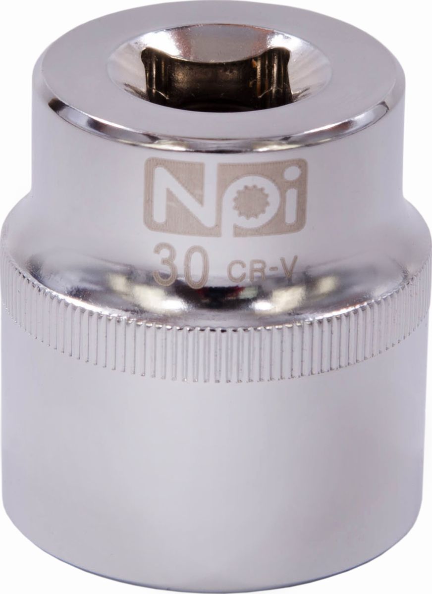Головка торцевая NPI SuperLock, 1/2, 30 мм21 395 599 Головка торцевая NPI SuperLock, 1/2, 30 мм21 395 599Головка торцевая NPI 1/2. Тип 1/2. Торцевая головка NPI применяется с гайковертами, трещетками, воротками. Торцевая головка выполнена по технологии Суперлок. Торцевая головка обеспечивает максимальный крутящий момент по отношению к резьбе и выдерживает ударные нагрузки. Материал - высокопрочная хром-ванадиевая сталь. Соответствует стандарту DIN 3124