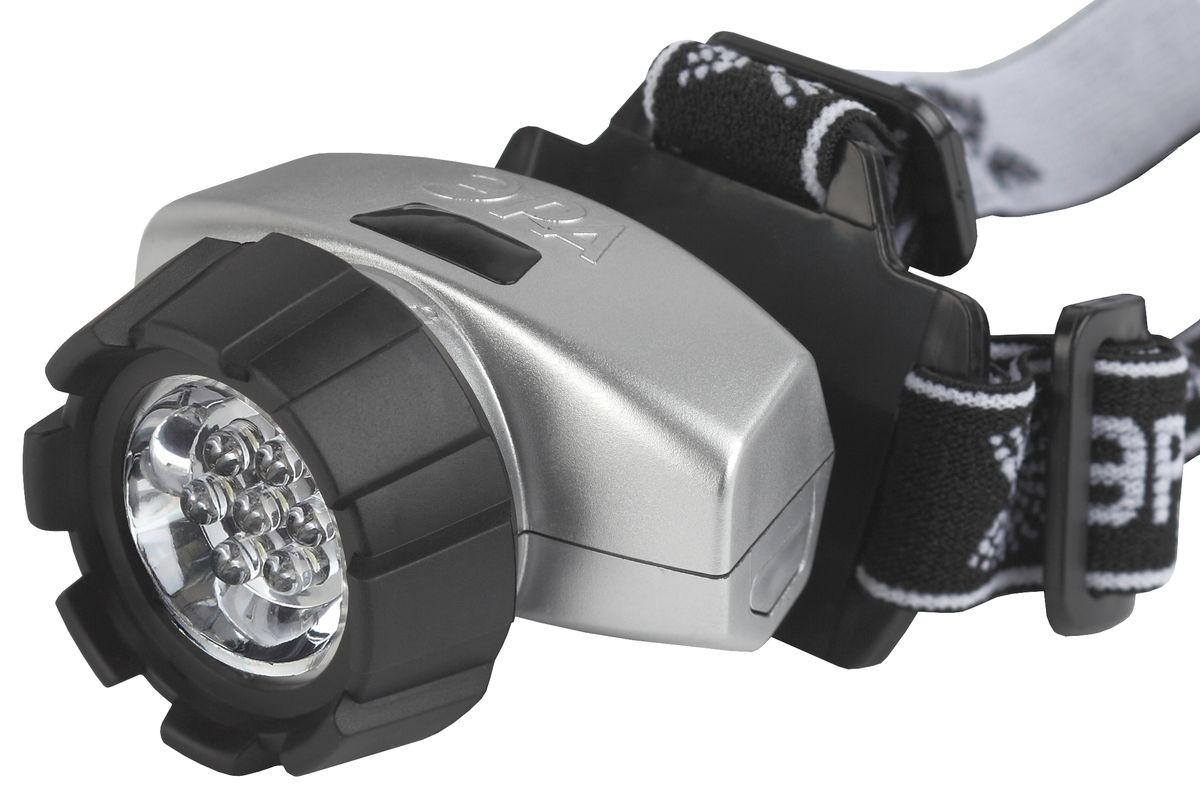 Фонарь налобный Эра New, 7 x LEDKOCAc6009LED Фонарь налобный Эра New, 7 x LEDKOCAc6009LEDСветодиодный налобный фонарь Эра New:7 белых светодиодов4 режима работы 3 x AAA (в комплект не входят)