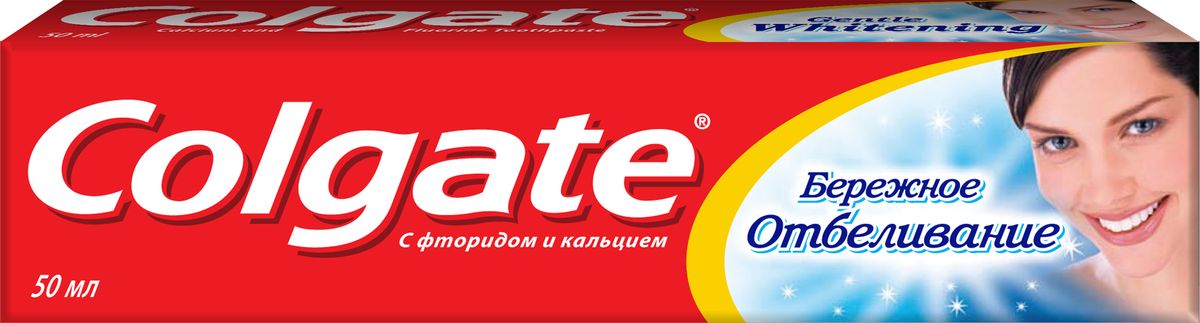 Colgate Зубная паста Бережное отбеливание 50 млSatin Hair 7 BR730MN Colgate Зубная паста Бережное отбеливание 50 млSatin Hair 7 BR730MNСодержит очищающие микрочастицы, которые удаляют налет с поверхности зубной эмали, помогая безопасно восстанавливать естественную белизну зубов.