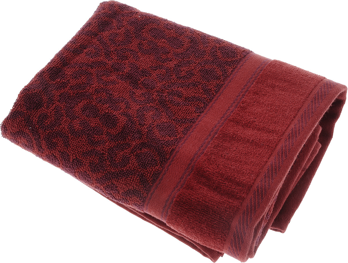 Полотенце махровое Toalla Флора, цвет: бордовый, фиолетовый, 70 x 140 см531-105 Полотенце махровое Toalla Флора, цвет: бордовый, фиолетовый, 70 x 140 см531-105Полотенце махровое Toalla Флора выполнено из 100% натурального египетского хлопка. Изделие оформлено изысканным орнаментом. Ткань полотенца обладает высокой плотностью и мягкостью, отличается высоким качеством и длительным сроком службы. В процессе эксплуатации материал становится только мягче и приятнее на ощупь. Египетский хлопок не содержит линта (хлопковый пух), поэтому на ткани не образуются катышки даже после многократных стирок и длительного использования. Сверхдлинные волокна придают ткани характерный красивый блеск. Полотенце отлично впитывает влагу и быстро сохнет. Такое полотенце красиво дополнит интерьер ванной комнаты и станет практичным приобретением.