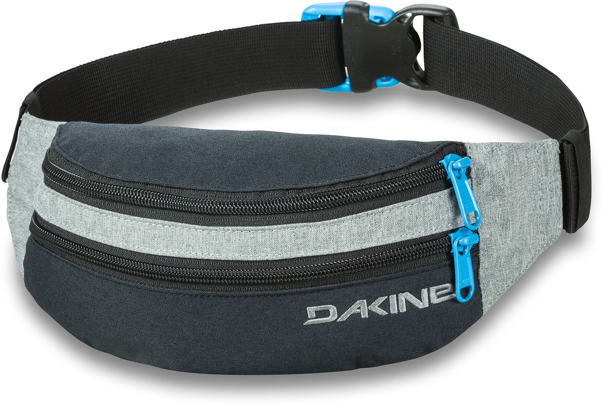 Сумка поясная Dakine Classic Hip Pack, цвет: черный, серый, 0,6 лRivaCase 8460 black Сумка поясная Dakine Classic Hip Pack, цвет: черный, серый, 0,6 лRivaCase 8460 blackПоясная сумка Dakine выполнена из полиэстера. Модель с двумя отделениями застегивается на молнию. Регулируемый поясной ремень застегивается на фастекс.