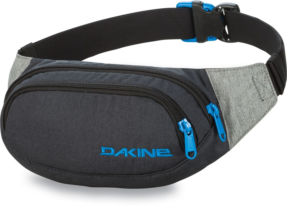 Сумка поясная Dakine Hip Pack, цвет: темно-серый, серый, 0,6 лГризли Сумка поясная Dakine Hip Pack, цвет: темно-серый, серый, 0,6 лГризлиПоясная сумка Dakine выполнена из полиэстера. Модель с двумя отделениями застегивается на молнию. Регулируемый поясной ремень застегивается на фастекс.