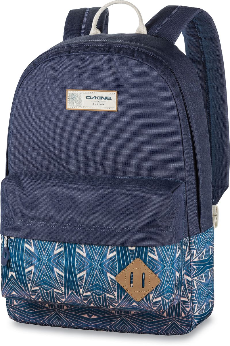 Рюкзак городской Dakine 365 Pack цвет: темно-синий, голубой, 21 л00127057 8130085 Рюкзак городской Dakine 365 Pack цвет: темно-синий, голубой, 21 л00127057 8130085Городской рюкзак Dakine 365 Pack выполнен извысококачественного полиэстера, имеет вместительноеосновное отделение, в которое с легкостью помещаетсяпапка формата A4. В рюкзаке имеется встроенноеусиленное отделение для ноутбука и является отличнымвариантом для учебы и отдыха! Вместительный карманорганайзер с внутренним кармашком для телефона,фронтальный карман на молнии, два боковых кармана длянапитков или мелочей - максимальная функциональность.Идеально подходит для ежедневных прогулок иприключений.