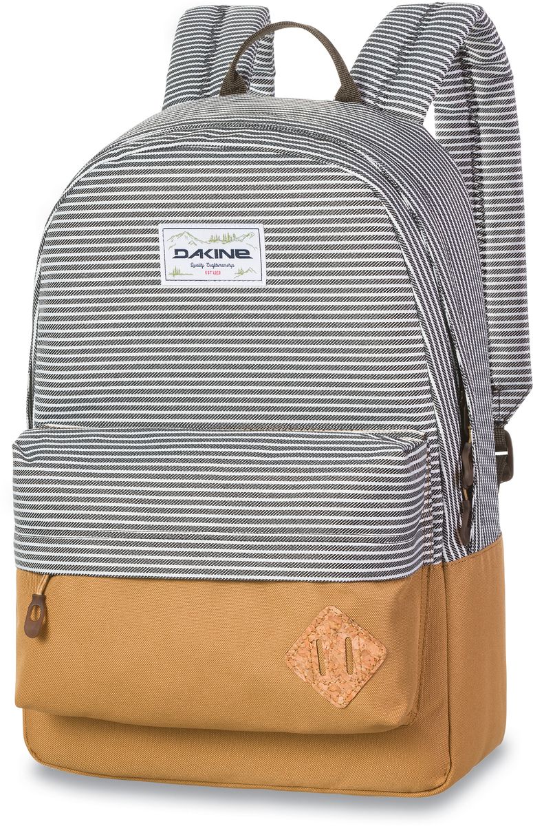 Рюкзак городской Dakine 365 Pack, цвет: белый, черный, песочный, 21 л00127064 8130085 Рюкзак городской Dakine 365 Pack, цвет: белый, черный, песочный, 21 л00127064 8130085Городской рюкзак Dakine 365 Pack выполнен извысококачественного полиэстера, имеет вместительноеосновное отделение, в которое с легкостью помещаетсяпапка формата A4. В рюкзаке имеется встроенноеусиленное отделение для ноутбука и является отличнымвариантом для учебы и отдыха! Вместительный карманорганайзер с внутренним кармашком для телефона,фронтальный карман на молнии, два боковых кармана длянапитков или мелочей - максимальная функциональность.Идеально подходит для ежедневных прогулок иприключений.