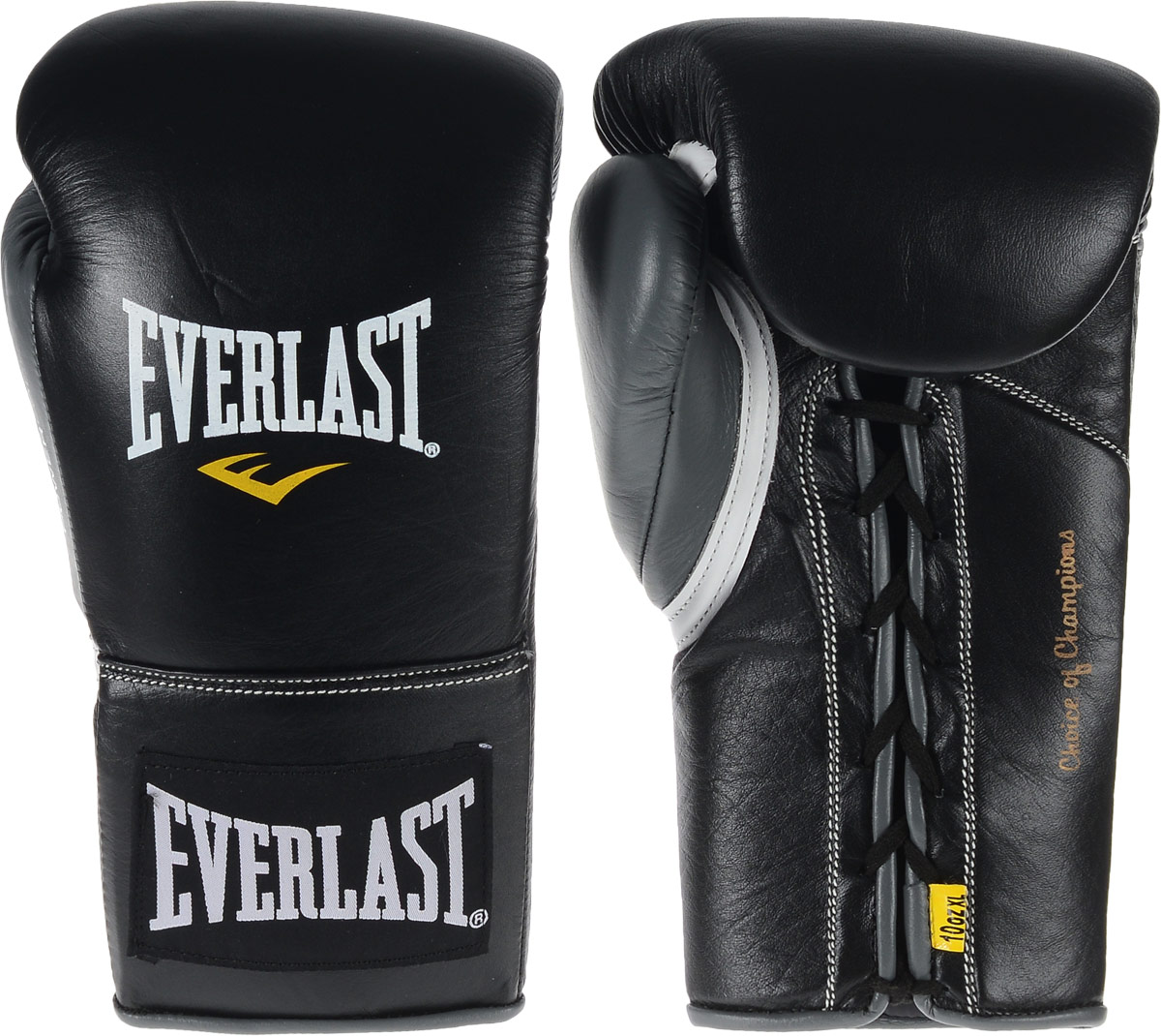 Перчатки боевые Everlast Powerlock, цвет: черный, серый. Вес 10 унций. Размер XLMCI54145_White Перчатки боевые Everlast Powerlock, цвет: черный, серый. Вес 10 унций. Размер XLMCI54145_WhiteБоевые перчатки на шнуровке Everlast Powerlock изготавливаются из натуральной кожи премиум класса, выдерживающей длительные нагрузки. Благодаря пенному наполнителю, выложенному по технологии Powerlock, обеспечивается идеальный баланс между силой удара и защитой от травм. Эргономический дизайн перчатки позволяет руке принимать правильную и удобную форму кулака, делая удар быстрым и безопасным одновременно. Предназначены для профессиональных боев.