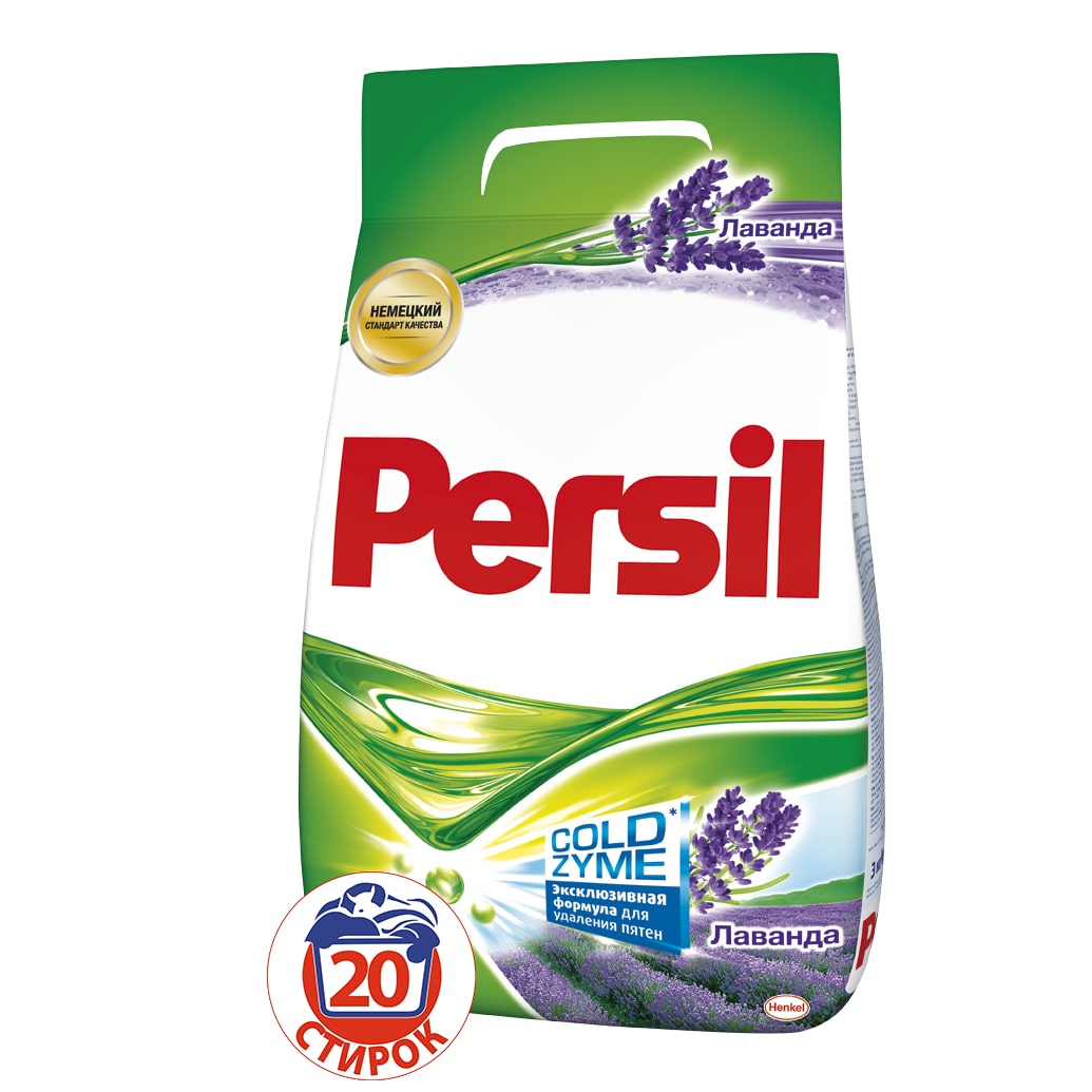 Стиральный порошок Persil Лаванда 3кг106-026 Стиральный порошок Persil Лаванда 3кг106-026Persil Лаванда - стиральный порошок с инновационной формулой, которая содержит активные капсулы пятновыводителя.Капсулы пятновыводителя быстро растворяются в воде и начинают действовать на пятно уже в самом начале стирки. Благодаря инновационной формуле, а именно эксклюзивному компоненту, Persil Лаванда отлично удаляет даже сложные пятна. Кроме того, Persil Лаванда сделает Ваше белье белоснежным и придаст ему свежий цветочный аромат. Persil Лаванда для безупречной чистоты Вашего белья.Состав: 5-15% анионные ПАВ, кислородсодержащий отбеливатель;Товар сертифицирован.