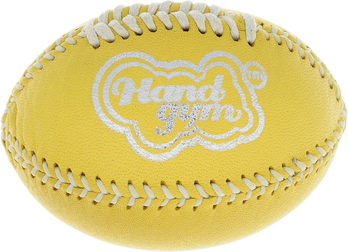 Эспандер кистевой HandGum HandGym. Регби, цвет: желтый, 7 х 5 х 5 смSF 0196 Эспандер кистевой HandGum HandGym. Регби, цвет: желтый, 7 х 5 х 5 смSF 0196Кистевой эспандер HandGum HandGym - отличный тренажер, который превосходно развивает моторику и силу рук. Изделие выполнено из кожи в виде мяча для регби, внутри - специальный наполнитель. Эспандер прекрасно подходит для любого возраста и уровня подготовки. Он позволяет эффективно развивать силу самым слабым рукам, а также является отличным тренажером для профессиональных спортсменов.