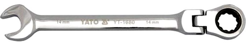 Ключ комбинированный Yato CrV, с трещоткой и шарниром, 15 ммCA-3505 Ключ комбинированный Yato CrV, с трещоткой и шарниром, 15 ммCA-3505Ключ комбинированный YATO с трещоткой и шарниром, размер 15 мм, изготовлен из инструментальной стали CrV.