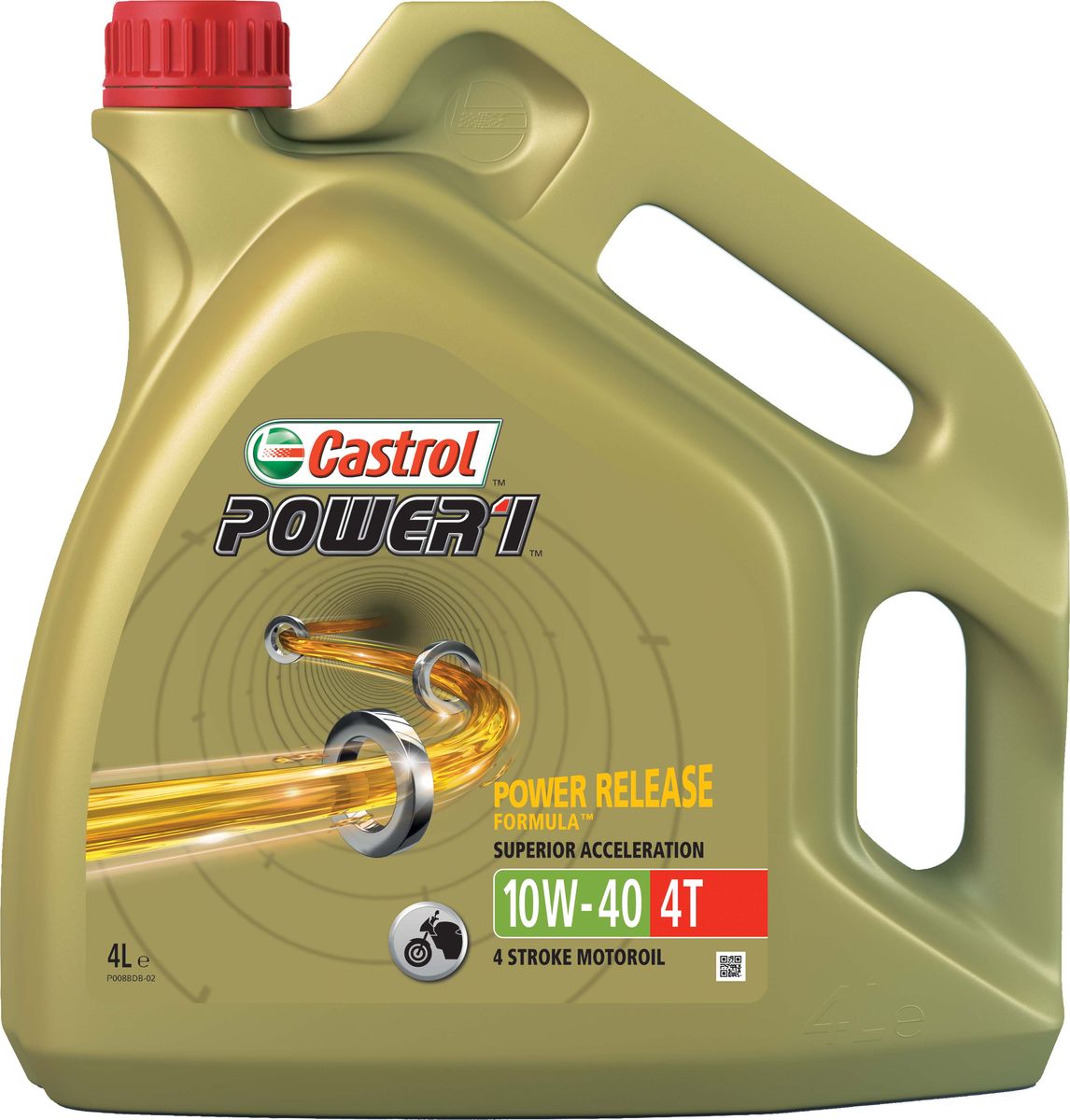 Масло моторное Castrol Power 1, синтетическое, класс вязкости 10W-40, 4T, 4 лS03301004 Масло моторное Castrol Power 1, синтетическое, класс вязкости 10W-40, 4T, 4 лS03301004Castrol Power 1 - новое моторное масло премиум-класса, разработанное для последнего поколения четырехтактных мотоциклетных двигателей. Технология Power Release Formula способствует быстрой циркуляции в системе смазки и минимизирует внутренние потери на трение, поддерживая максимальную ипостоянную мощность двигателя вплоть до очень высоких оборотов.Испытаниями доказано, что Castrol Power 1 обеспечивает исключительно быстрый разгон при открытии дроссельной заслонки. Совместно с преимуществами разработки Trizone Technology™ смазочный материал надежно защищает вседетали агрегата.Castrol Power 1 разработано для обеспечения оптимального баланса между эффективностью работы мотоциклетного двигателя и защитой его деталей. Подходит для использования во всех 4-тактных двигателях мотоциклов как карбюраторных, так и инжекторных, где рекомендуются смазочные материалы, соответствующие спецификациям API SJ (или предшествующим) и JASO MA или MA-2.Испытаниями доказано превосходное ускорение в момент открытия дроссельной заслонки. Технология Power Release Formula способствует быстрой циркуляции в системе смазки двигателя иснижению внутренних потерь на трение. Разработка Trizone Technology™ защищает детали двигателя, сцепления и коробки передач. Соответствует требованиям двигателей, оснащенных катализатором. Результаты теста показали, что Castrol Power 1 обеспечивает превосходство в ускорении на 6,9% по сравнению с основным продуктом на рынке в классе вязкости SAE 20W-50. Спецификации.API SJ,JASO MA2.Товар сертифицирован.