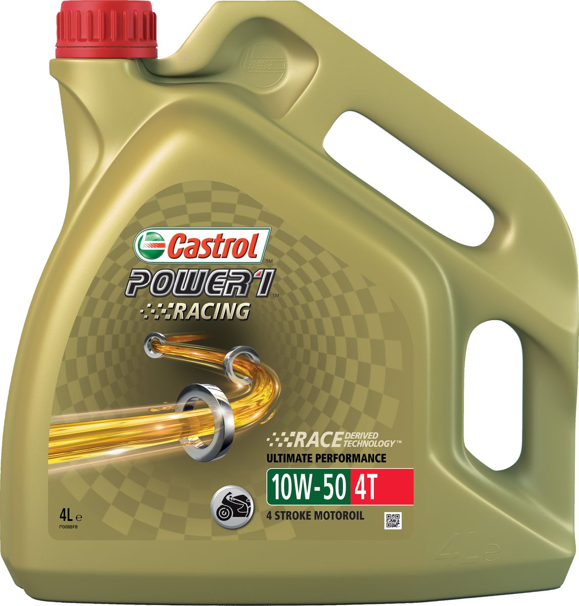 Моторное масло Power 1 Racing 4T 10W-50, 4 лS03301004 Моторное масло Power 1 Racing 4T 10W-50, 4 лS03301004Castrol Power 1 Racing 4T 10W-50 – полностью синтетическое моторное масло для современных 4-тактных спортивных мотоциклов высокой мощности, способствующее повышению интенсивностиразгона и мощности двигателя вплоть до максимальных оборотов.Castrol Power 1 Racing 4T 10W-50 создано с использованием разработки “Race DerivedTechnology”, основанной на многолетнем и успешном опыте Castrol участия в гонках. Быстроциркулирует в системе смазки двигателя и сохраняет прочность смазочной плёнки, одновременноснижая внутренние потери на трение, даже в самых жёстких условиях эксплуатации. Специальноразработано для байкеров, получающих удовольствие от езды на грани возможного. Испытаниямидоказано, что Castrol Power 1 Racing 4T 10W-50 способствует реализации максимальной мощностидвигателя и исключительно быстрому разгону уже при минимальном повороте ручки газа.Применение разработки Castrol “Trizone Technology™” обеспечивает бескомпромиссную защитудеталей мотора, сцепления и зубчатых передач.Castrol Power 1 Racing – максимальная эффективность для экстремальных нагрузок.ПрименениеCastrol Power 1 Racing 4T 10W-50 разработано для спортивных мотоциклов высокой мощности длядостижения максимальной эффективности работы двигателя и его защиты в различных условияхэксплуатации, Рекомендуется к использованию в моторах, в которых предписаны смазочныематериалы, соответствующие спецификациям API SL и JASO MA-2.Преимущества- Полностью синтетическое моторное масло для 4-тактных двигателей мотоциклов с разработкой“Trizone Technology™”.- Испытаниями доказано исключительное ускорение в момент открытия дроссельной заслонки.- Быстро циркулирует в системе смазки двигателя и сохраняет прочность смазочной плёнки,одновременно снижая внутренние потери на трение, даже в самых жёстких условияхэксплуатации.- Результаты теста показали, что Castrol Power 1 Racing 4T 10W-50 обеспечивает превосходство вускорении по сравнению с основным продуктом на рынке в классе вязкости SAE 20W-50.СпецификацииAPI SLJASO MA-2