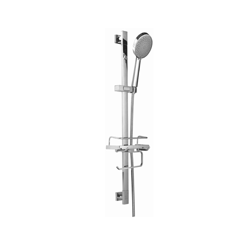 Душевой комплект Iddis. TSH1601BL505 Душевой комплект Iddis. TSH1601BL505Стойка душевого гарнитура Iddis изготовлена из нержавеющей стали высокого качества, прочного и устойчивого к износу материала. Лейка для душа выполнена из ABS-пластика, высокопрочного и легкого материала, с надежным никель-хромовым покрытием, которое гарантирует идеальный зеркальный блеск и защиту изделия на долгий срок. В ней предусмотрена система легкой очистки Easy Clean, которая позволяет убрать известковый налет с форсунок одним движением пальца. Шланг для душа изготовлен из прочной и износоустойчивой нержавеющей стали высокого качества и оборудован системами Twist Free, предотвращающей его перекручивание, и Double Lock, которая повышает прочность и надежность шланга благодаря специальной системе двойного соединения звеньев в спирали. Переключение режимов лейки осуществляется за счет передвижения влево-вправо рычага, расположенного на лицевой части лейки. 5 режимов: Rain, Massage, Mist, Rain+Massage, Aquastop. Верхнее крепление регулируется по высоте, что позволяет подобрать комфортную точку закрепления стойки. В комплект входит удобная мыльница-полка, кольцо для фиксации шланга, крепления. Высота крепления: 760 мм. Диаметр лейки: 120 мм.