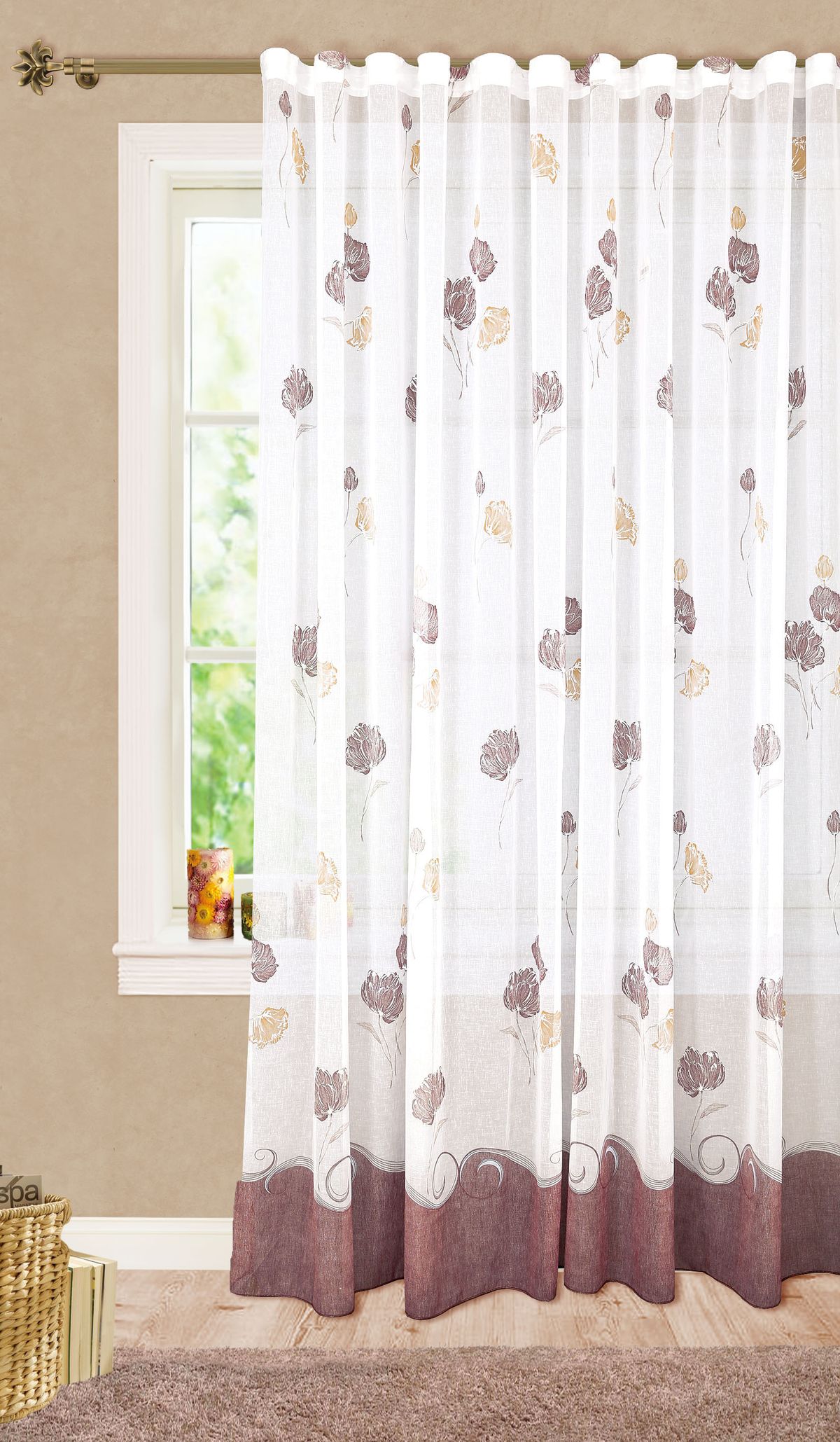 Штора готовая Garden, на ленте, цвет: белый, 300х260 см. С 6318 - W628 V2704486 Штора готовая Garden, на ленте, цвет: белый, 300х260 см. С 6318 - W628 V2704486Изящная штора для гостинной Garden выполнена из ткани с оригинальной структурой. Приятная текстура и цвет штор привлекут к себе внимание и органично впишутся в интерьер помещения. Штора крепится на карниз при помощи ленты, которая поможет красиво и равномерно задрапировать верх.