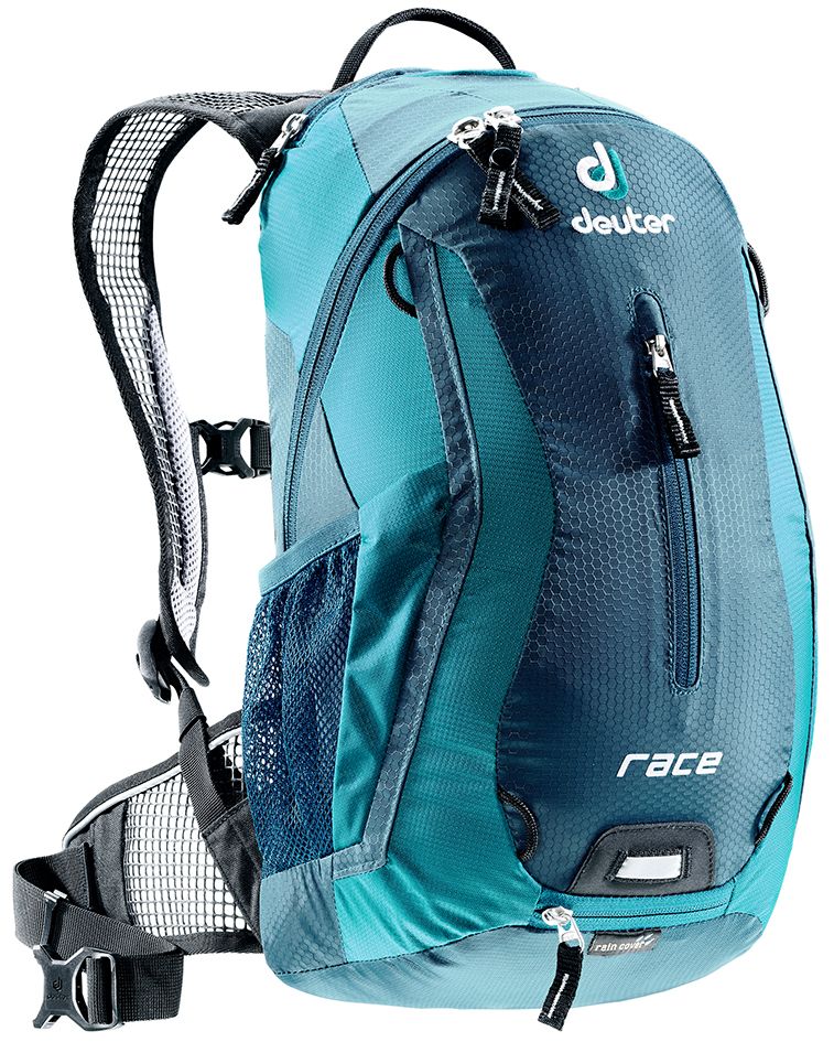 Рюкзак Deuter Race, цвет: голубой, синий, 10 л32113_3356 Рюкзак Deuter Race, цвет: голубой, синий, 10 л32113_3356Deuter Race - спортивный и обтекаемый рюкзак для велогонщиков. Простой дизайн и малый вес - идеальный выбор для сторонников минимального веса. Рюкзак обладает небольшим весом и отличной функциональностью.Особенности:- Анатомические плечевые лямки и набедренный пояс с сетчатыми подушками обеспечивают идеальную посадку рюкзака; - Наружный карман; - Верхний карман с удобным доступом; - Внутренний карман для ценных вещей; - Отражатель 3M; - Петля для крепления ночного габаритного фонарика Safety Blink; - Крепления для системы снабжения питьевой водой; - Чехол от дождя; - Чентилируемая спинка Deuter Airstripes; - Анатомические плечевые лямки из сетки и нагрудный ремень с удобной регулировкой; - Набедренный пояс с сетчатыми крыльями; - Небольшой верхний карман на молнии; - Передний карман; - Отражатели 3M спереди, сзади и по бокам; - Внутренний карман для мелких вещей; - Петля для крепления ночного габаритного фонарика; - Чехол от дождя; - Сетчатые боковые карманы.Размеры: 42x21x16 см.