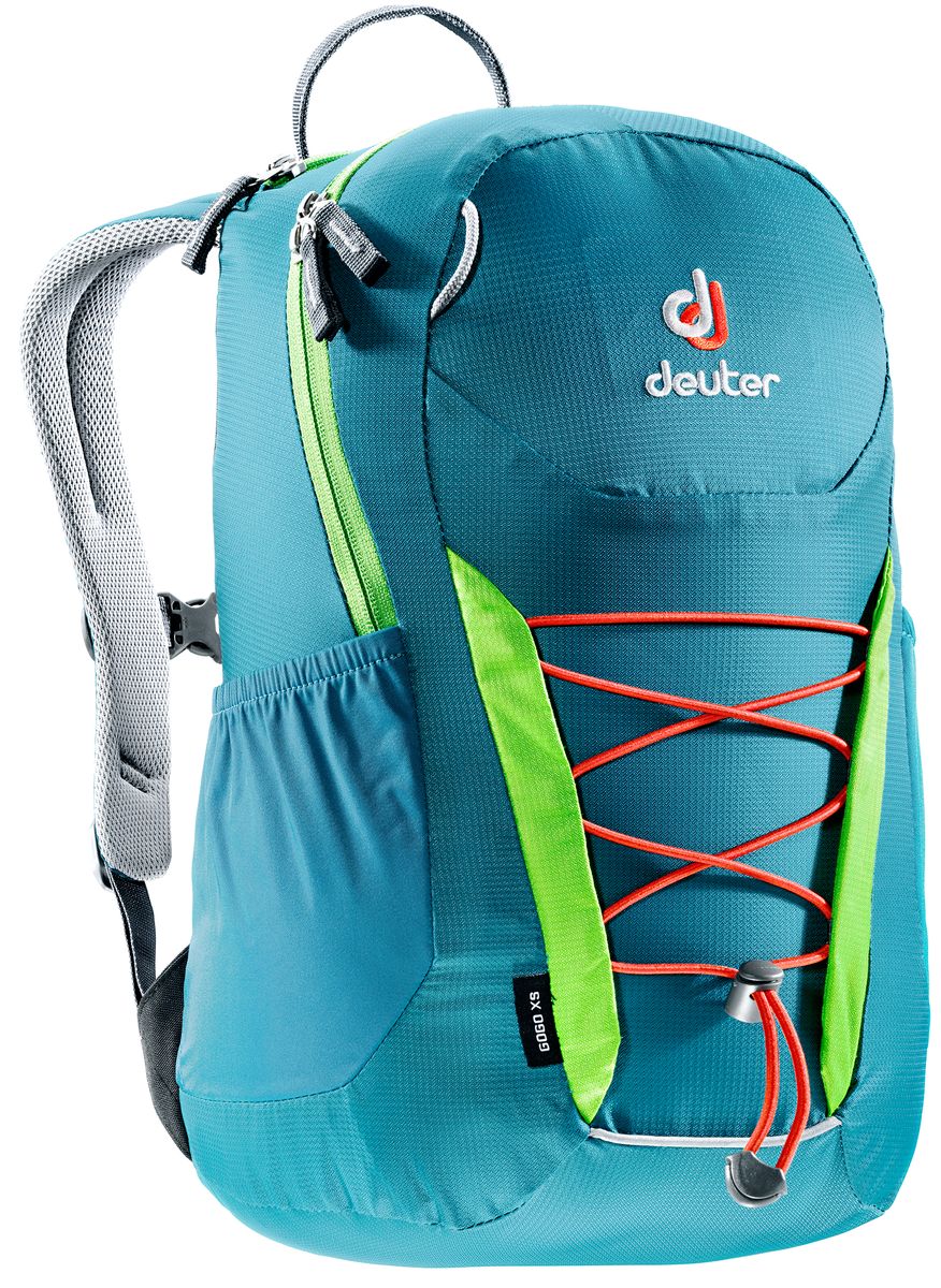 Рюкзак Deuter Gogo XS, цвет: голубой, салатовый, 13 лГризли Рюкзак Deuter Gogo XS, цвет: голубой, салатовый, 13 лГризлиДетский вариант классического городского рюкзака Deuter Gogo подходит для детей от 5 лет и старше, для походов в бассейн или на занятия спортом. Анатомическая спинка и современный дизайн делают этот рюкзак одним из лучших для юного поколения. Особенности: - спина хорошо вентилируется благодаря системе Airstripes; - для детей в возрасте от 5 лет; - анатомические, мягкие плечевые лямки; - удобный доступ в основное отделение с 2-ходовой полукруглой молнией;- внешний карман на молнии;- эластичные боковые карманы;- плавно регулируемый грудной ремешок;- отделение для мокрых вещей;- эластичный шнур-стяжка на внешней стороне.Вес: 330 г.Объем: 13 л.Размеры: 39 x 23 x 17 см.Материал: Macro Lite 210.
