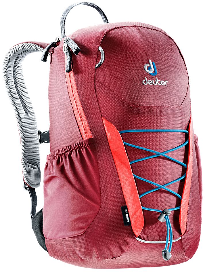 Рюкзак Deuter Gogo XS, цвет: бордовый, 13 лINT-06501 Рюкзак Deuter Gogo XS, цвет: бордовый, 13 лINT-06501Детский вариант классического городского рюкзака Deuter Gogo подходит для детей от 5 лет и старше, для походов в бассейн или на занятия спортом. Анатомическая спинка и современный дизайн делают этот рюкзак одним из лучших для юного поколения. Особенности: - спина хорошо вентилируется благодаря системе Airstripes; - для детей в возрасте от 5 лет; - анатомические, мягкие плечевые лямки; - удобный доступ в основное отделение с 2-ходовой полукруглой молнией;- внешний карман на молнии;- эластичные боковые карманы;- плавно регулируемый грудной ремешок;- отделение для мокрых вещей;- эластичный шнур-стяжка на внешней стороне.Вес: 330 г.Объем: 13 л.Размеры: 39 x 23 x 17 см.Материал: Macro Lite 210.
