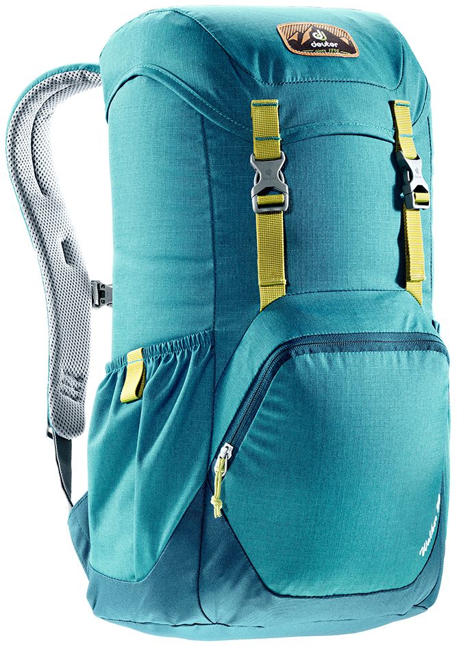 Рюкзак Deuter Walker 20, цвет: голубой, темно-синий, 20 л3810617_3325 Рюкзак Deuter Walker 20, цвет: голубой, темно-синий, 20 л3810617_3325Компактный, спортивный рюкзак идеально подходит для людей, предпочитающих пешие прогулки. Система подвески AirComfort с великолепной вентиляцией и легкие материалы в конструкции делают рюкзак настолько удобными, что вы забудете, что у вас за спиной рюкзак.Особенности: Спинка Airstripes для великолепной вентиляции; Очень комфортные, эргономичные, с мягкими краями плечевые лямки; Отделение для документов; Карабин для ключей; Боковые карманы с эластичным, растягивающимся краем; Большой накладной карман на молнии с органайзером для мобильного телефона, кошелька и т.д. ; Сменный, в ретро-стиле, съемный поясной ремень; Внутренний карман для ценных вещей (Walker 16 & 20). Размер рюкзака: 48 х 28 х 21.