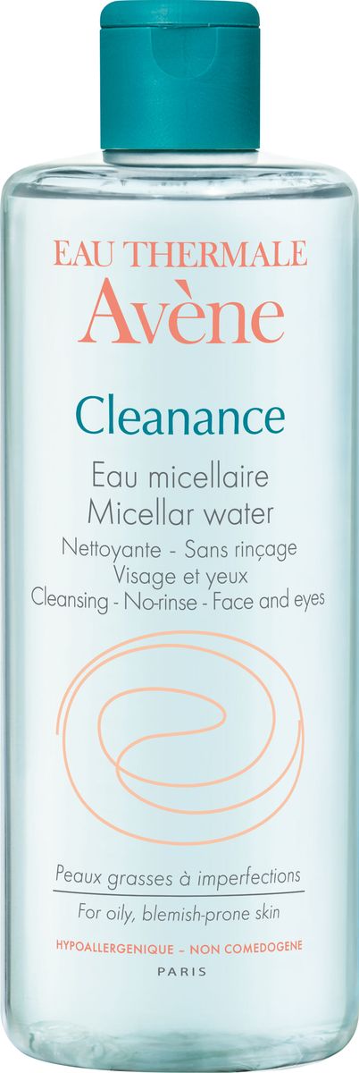 Avene Мицеллярная вода Cleananse, 400 мл72523WD Avene Мицеллярная вода Cleananse, 400 мл72523WDБережное очищение проблемной кожи, склонной к жирному блеску. Устранение загрязнений, снятие макияжа с лица и глаз.Свойства: • Мицеллярная вода Клинанс мягко удаляет загрязнения и макияж (в том числе водостойкий), а за счет Монолаурина * помогает контролировать выработку кожного сала.• Кожа становится чистой, свежей и обновленной • Высокое содержание Термальной воды Avene обеспечивает успокаивающее и снимающее раздражение кожи действие