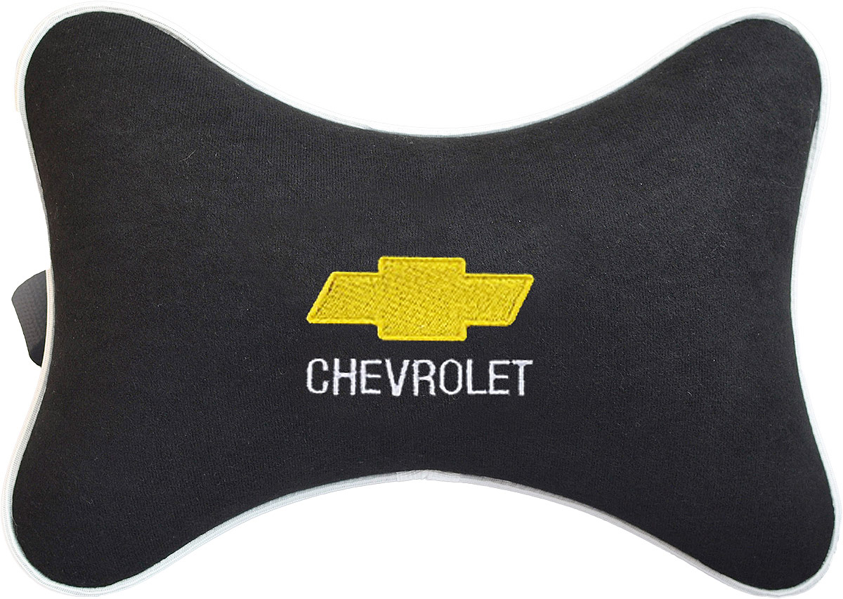 Подушка на подголовник Auto Premium Chevrolet, цвет: черный. 37425GL-487 Подушка на подголовник Auto Premium Chevrolet, цвет: черный. 37425GL-487Подушка на подголовник - это прежде всего лучший способ создать комфорт для шеи и головы во время пребывания в автомобильном кресле. Большинство штатных подголовников устроены так, что до них попросту не дотянуться. Данный аксессуар полностью решает эту проблему, создавая мягкую ортопедическою поддержку. Подушка крепится к сиденью, а это значит один раз поставил - и забыл.Меньше утомляемость - а следовательно выше внимание и концентрация на дороге.Одинакова удобна для пассажира и водителя.Подушка выполнена из велюра.