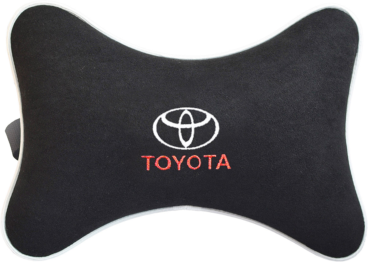 Подушка на подголовник Auto Premium Toyota, цвет: черный. 37429Ветерок 2ГФ Подушка на подголовник Auto Premium Toyota, цвет: черный. 37429Ветерок 2ГФПодушка на подголовник - это прежде всего лучший способ создать комфорт для шеи и головы во время пребывания в автомобильном кресле. Большинство штатных подголовников устроены так, что до них попросту не дотянуться. Данный аксессуар полностью решает эту проблему, создавая мягкую ортопедическою поддержку. Подушка крепится к сиденью, а это значит один раз поставил - и забыл.Меньше утомляемость - а следовательно выше внимание и концентрация на дороге.Одинакова удобна для пассажира и водителя.Подушка выполнена из велюра.