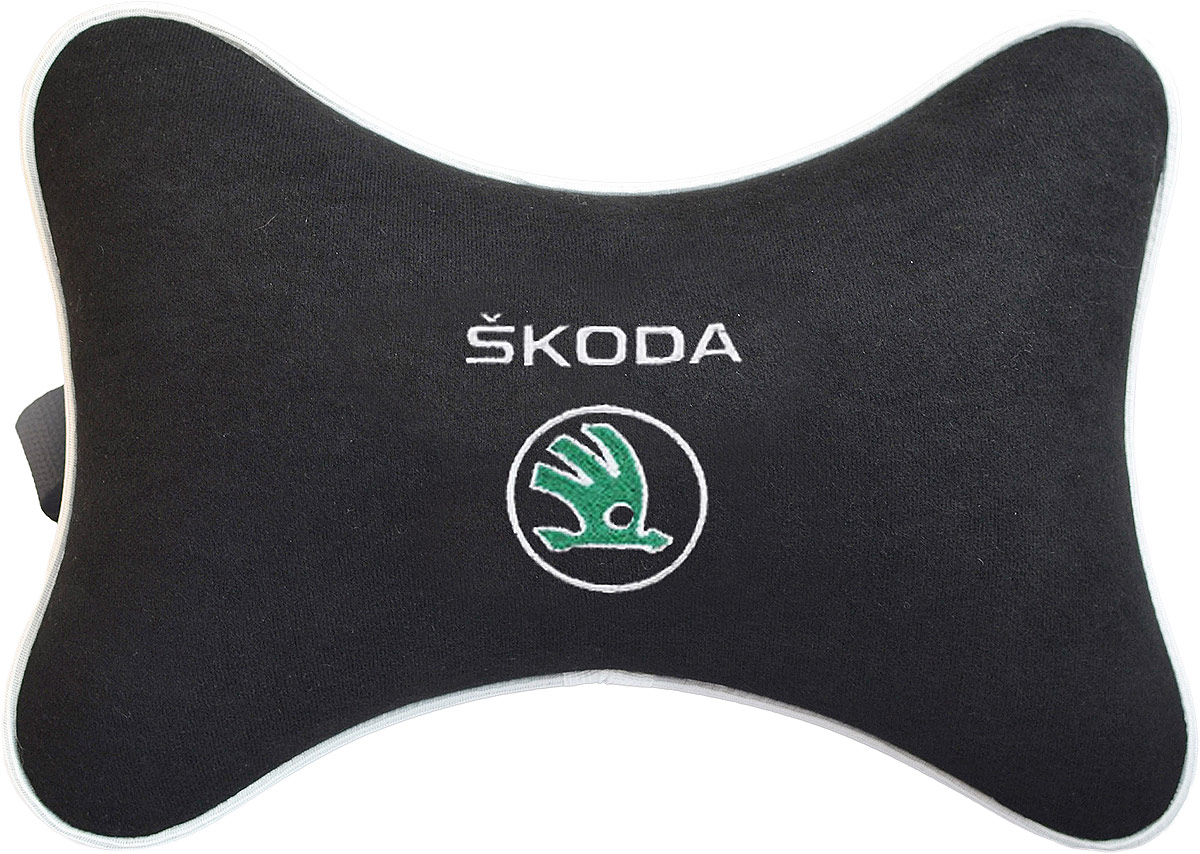 Подушка на подголовник Auto Premium Skoda, цвет: черный. 37432GL-519 Подушка на подголовник Auto Premium Skoda, цвет: черный. 37432GL-519Подушка на подголовник - это прежде всего лучший способ создать комфорт для шеи и головы во время пребывания в автомобильном кресле. Большинство штатных подголовников устроены так, что до них попросту не дотянуться. Данный аксессуар полностью решает эту проблему, создавая мягкую ортопедическою поддержку. Подушка крепится к сиденью, а это значит один раз поставил - и забыл.Меньше утомляемость - а следовательно выше внимание и концентрация на дороге.Одинакова удобна для пассажира и водителя.Подушка выполнена из велюра.