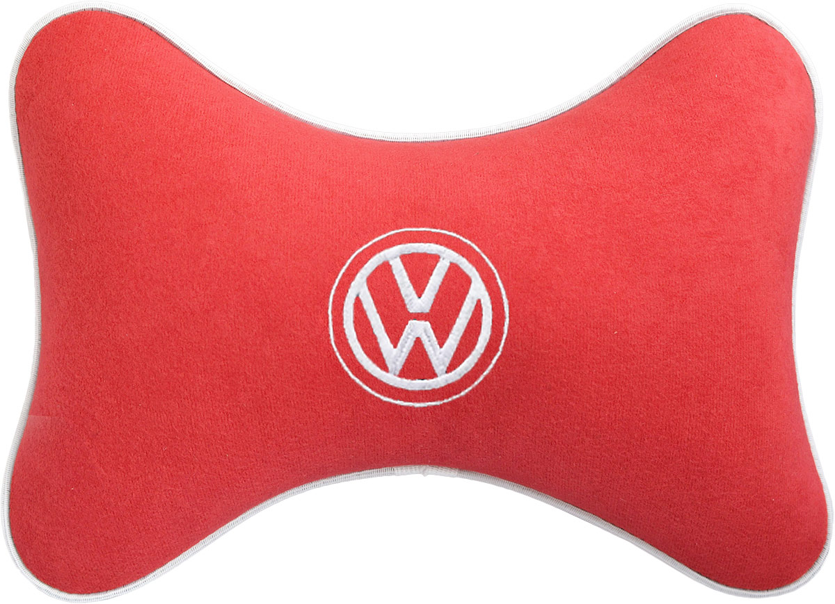 Подушка на подголовник Auto Premium Volkswagen, цвет: красный. 3746837422 Подушка на подголовник Auto Premium Volkswagen, цвет: красный. 3746837422Подушка на подголовник, выполненная из велюра - это прежде всего лучший способ создать комфорт для шеи и головы во время пребывания в автомобильном кресле. Подушка крепится к сиденью. Меньше утомляемость - а следовательно выше внимание и концентрация на дороге.Одинакова удобна для пассажира и водителя.