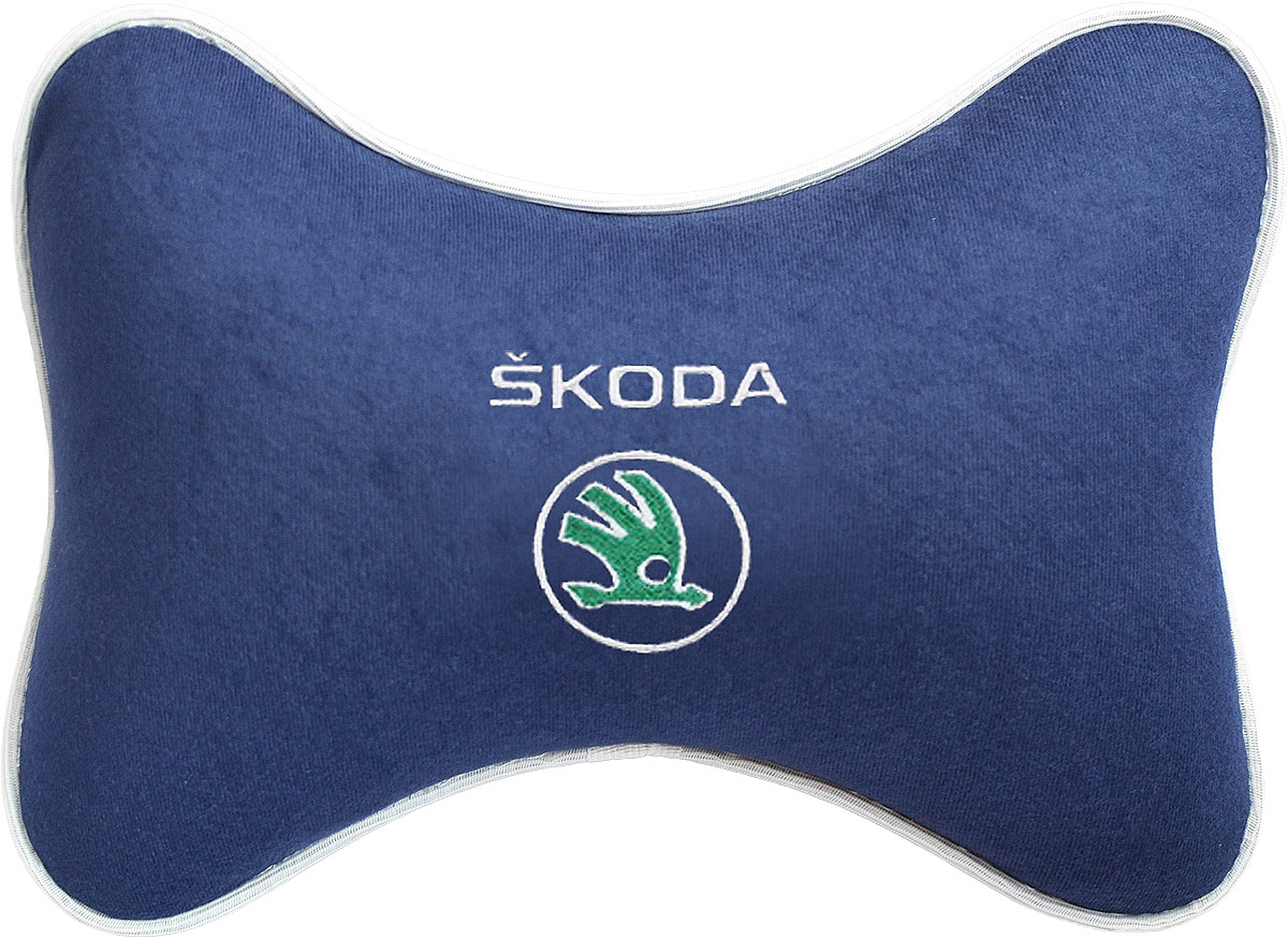 Подушка на подголовник Auto Premium Skoda, цвет: синий. 37492KGB GX-5RS Подушка на подголовник Auto Premium Skoda, цвет: синий. 37492KGB GX-5RSПодушка на подголовник - это прежде всего лучший способ создать комфорт для шеи и головы во время пребывания в автомобильном кресле. Большинство штатных подголовников устроены так, что до них попросту не дотянуться. Данный аксессуар полностью решает эту проблему, создавая мягкую ортопедическою поддержку. Подушка крепится к сиденью, а это значит один раз поставил - и забыл.Меньше утомляемость - а следовательно выше внимание и концентрация на дороге.Одинакова удобна для пассажира и водителя.Подушка выполнена из велюра.