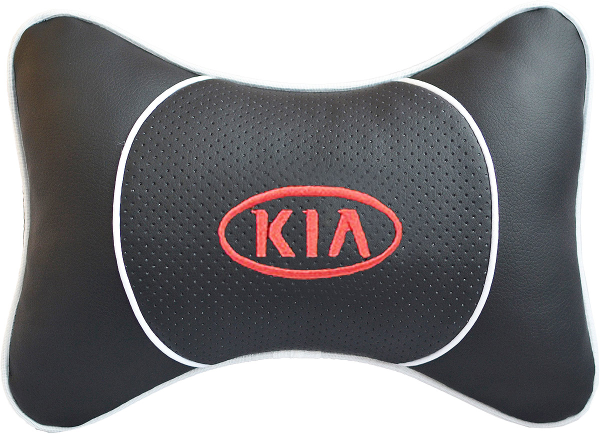 Подушка на подголовник Auto Premium Kia, цвет: черный. 37531Ветерок 2ГФ Подушка на подголовник Auto Premium Kia, цвет: черный. 37531Ветерок 2ГФПодушка на подголовник Auto Premium Kia - это прежде всего лучший способ создать комфорт для шеи и головы во время пребывания в автомобильном кресле. Большинство штатных подголовников устроены так, что до них попросту не дотянуться. Данный аксессуар полностью решает эту проблему, создавая мягкую ортопедическою поддержку. Подушка крепится к сиденью, а это значит один раз поставил - и забыл. Меньше утомляемость - выше внимание и концентрация на дороге. Подушка одинаково удобна для пассажира и водителя. Выполнена из экокожи, а значит имеет повышенный ресурс и прочность. Легко чистится влажной тряпкой, не требует стирки, не впитывает пыль и грязь. Экокожа дышащий материал, а значит будет комфортно и летом.