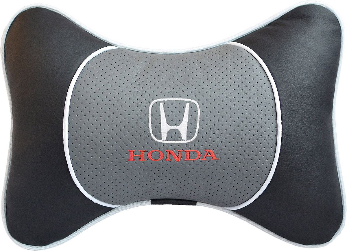 Подушка на подголовник Auto Premium Honda, цвет: серый. 3754137489 Подушка на подголовник Auto Premium Honda, цвет: серый. 3754137489Подушка на подголовник Люкс выполнена из черной гладкой экокожи, вставка из серой перфорированной экокожи имеет обрамление мягким кантом. Для нанесения вышивки используются высококачественные итальянские нитки. Подушка на подголовник - это прежде всего лучший способ создать комфорт для шеи и головы во время пребывания в автомобильном кресле. Такая подушка будет удобна как водителю, так и пассажиру. При производстве используются высококачественные, износостойкие материалы и гипоаллергенные наполнители.