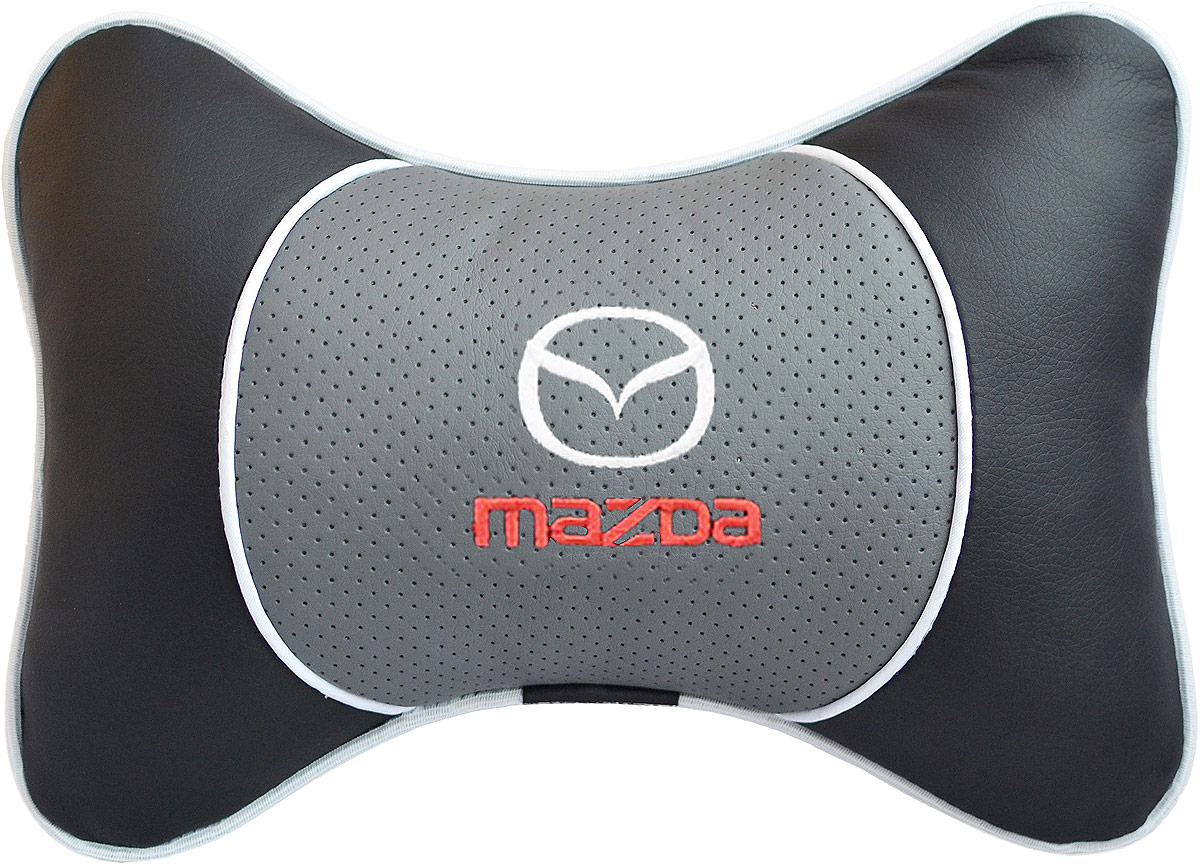 Подушка на подголовник Auto Premium Mazda, цвет: серый. 37542Ветерок 2ГФ Подушка на подголовник Auto Premium Mazda, цвет: серый. 37542Ветерок 2ГФПодушка на подголовник Люкс выполнена из черной гладкой экокожи, вставка из серой перфорированной экокожи имеет обрамление мягким кантом. Для нанесения вышивки используются высококачественные итальянские нитки. Подушка на подголовник - это прежде всего лучший способ создать комфорт для шеи и головы во время пребывания в автомобильном кресле. Такая подушка будет удобна как водителю, так и пассажиру. При производстве используются высококачественные, износостойкие материалы и гипоаллергенные наполнители.