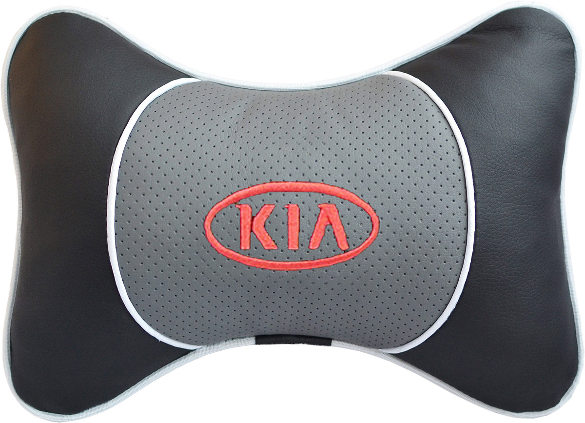 Подушка на подголовник Auto Premium Kia, цвет: серый, черный. 3755137551 Подушка на подголовник Auto Premium Kia, цвет: серый, черный. 3755137551Подушка на подголовник Auto Premium Kia - это прежде всего лучший способ создать комфорт для шеи и головы во время пребывания в автомобильном кресле. Большинство штатных подголовников устроены так, что до них попросту не дотянуться. Данный аксессуар полностью решает эту проблему, создавая мягкую ортопедическою поддержку. Подушка крепится к сиденью, а это значит один раз поставил - и забыл. Меньше утомляемость - выше внимание и концентрация на дороге. Подушка одинаково удобна для пассажира и водителя. Выполнена из экокожи, а значит имеет повышенный ресурс и прочность. Легко чистится влажной тряпкой, не требует стирки, не впитывает пыль и грязь. Экокожа дышащий материал, а значит будет комфортно и летом.