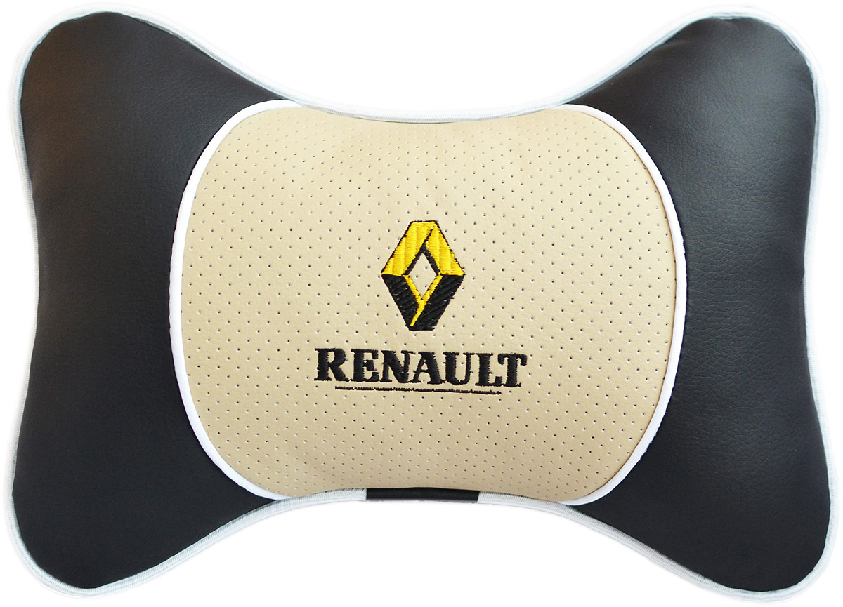 Подушка на подголовник Auto Premium Renault, цвет: бежевый. 37590KGB GX-3 Подушка на подголовник Auto Premium Renault, цвет: бежевый. 37590KGB GX-3Подушка на подголовник Люкс выполнена из черной гладкой экокожи, вставка из бежевой перфорированной экокожи имеет обрамление мягким кантом. Для нанесения вышивки используются высококачественные итальянские нитки. Подушка на подголовник - это прежде всего лучший способ создать комфорт для шеи и головы во время пребывания в автомобильном кресле. Такая подушка будет удобна как водителю, так и пассажиру. При производстве используются высококачественные, износостойкие материалы и гипоаллергенные наполнители.