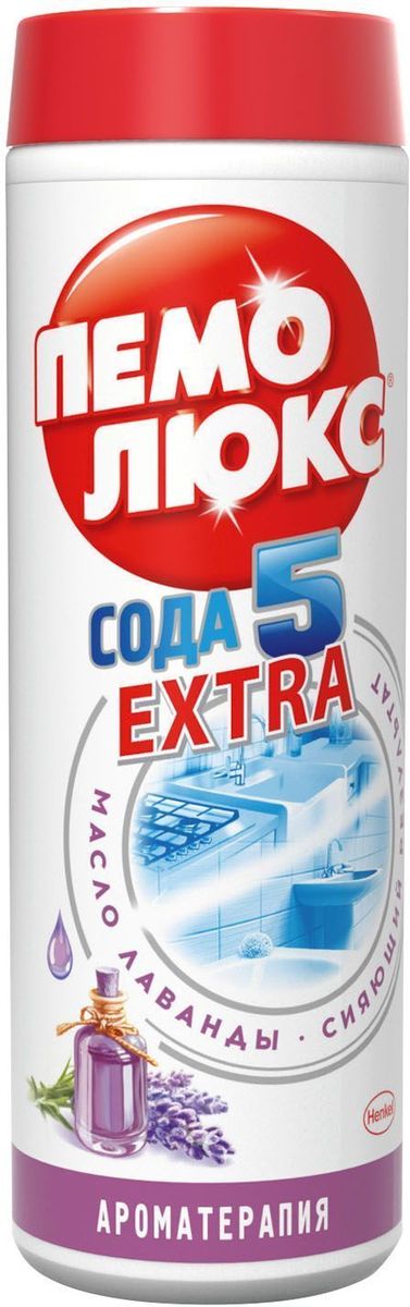 Чистящее средство Пемолюкс Ароматерапия. Лаванда, 480 г790009 Чистящее средство Пемолюкс Ароматерапия. Лаванда, 480 г790009Уникальная формула Пемолюкс АромаТерапия с содой и мягким абразивом содержит эфирное масло лаванды, издавна используемое в ароматерапии. Яркий аромат лавандового масла обладает тонизирующими свойствами, помогает улучшить настроение и эмоциональное состояние. Лавандовое масло прекрасно устраняет неприятные запахи в доме. Пемолюкс не содержит опасных химикатов и подходит для чистки керамических, эмалированных, металлических и других твердых поверхностей на кухне, в ванной и в прочих помещениях