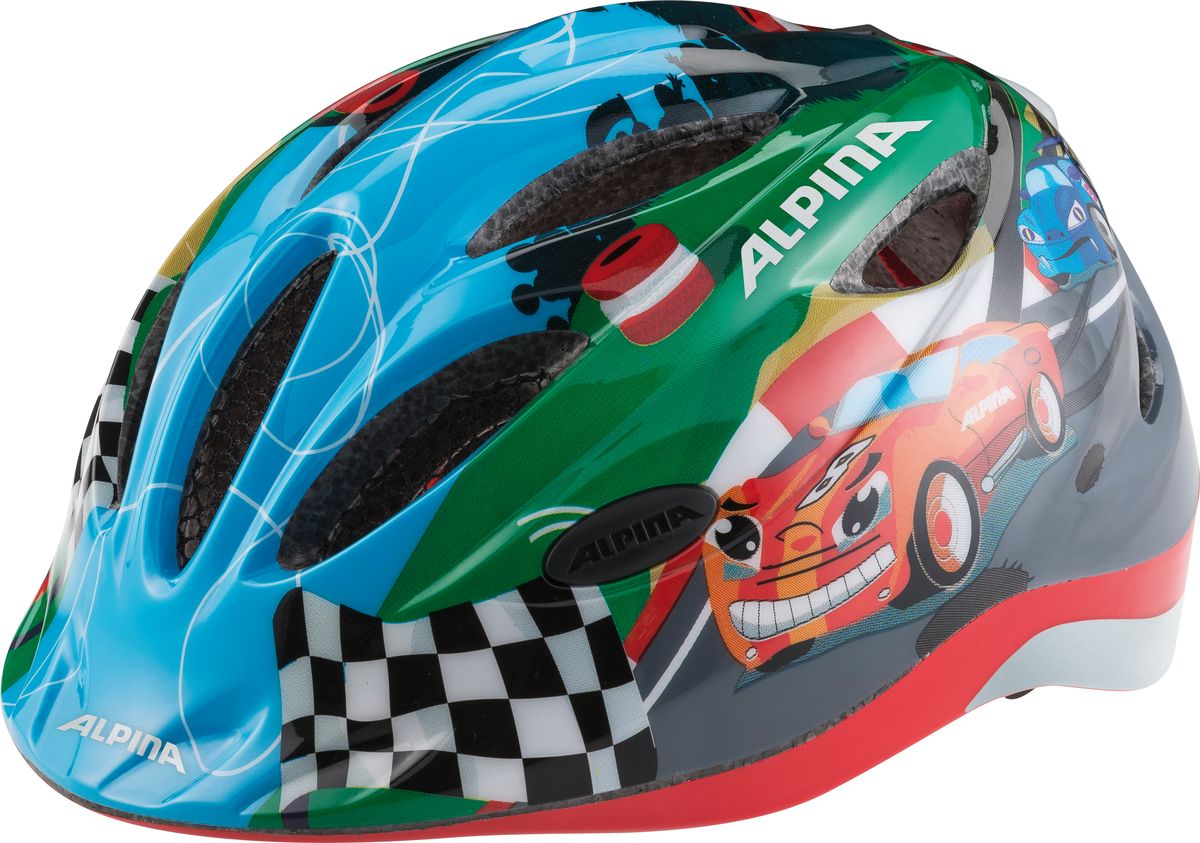 Шлем летний Alpina Gamma 2.0 Flash racing, цвет: голубой. Размер 46-51A9660012 Шлем летний Alpina Gamma 2.0 Flash racing, цвет: голубой. Размер 46-51A9660012Наилучшая защита для маленьких велосипедистов - это шлем Alpina Gamma 2.0 Flash racing.Размер:46-51 см.